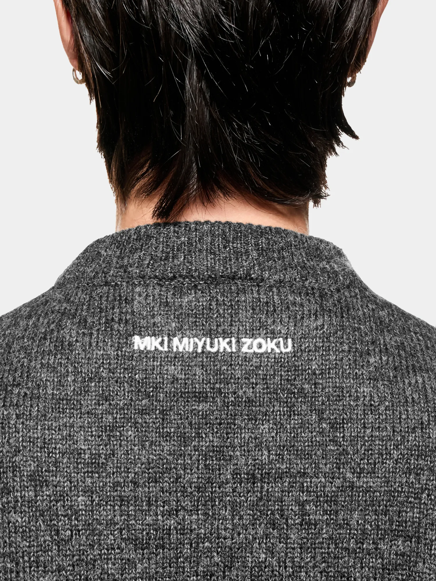 Свитшот MKI MIYUKI ZOKU Mohair Blend Knit Charcoal