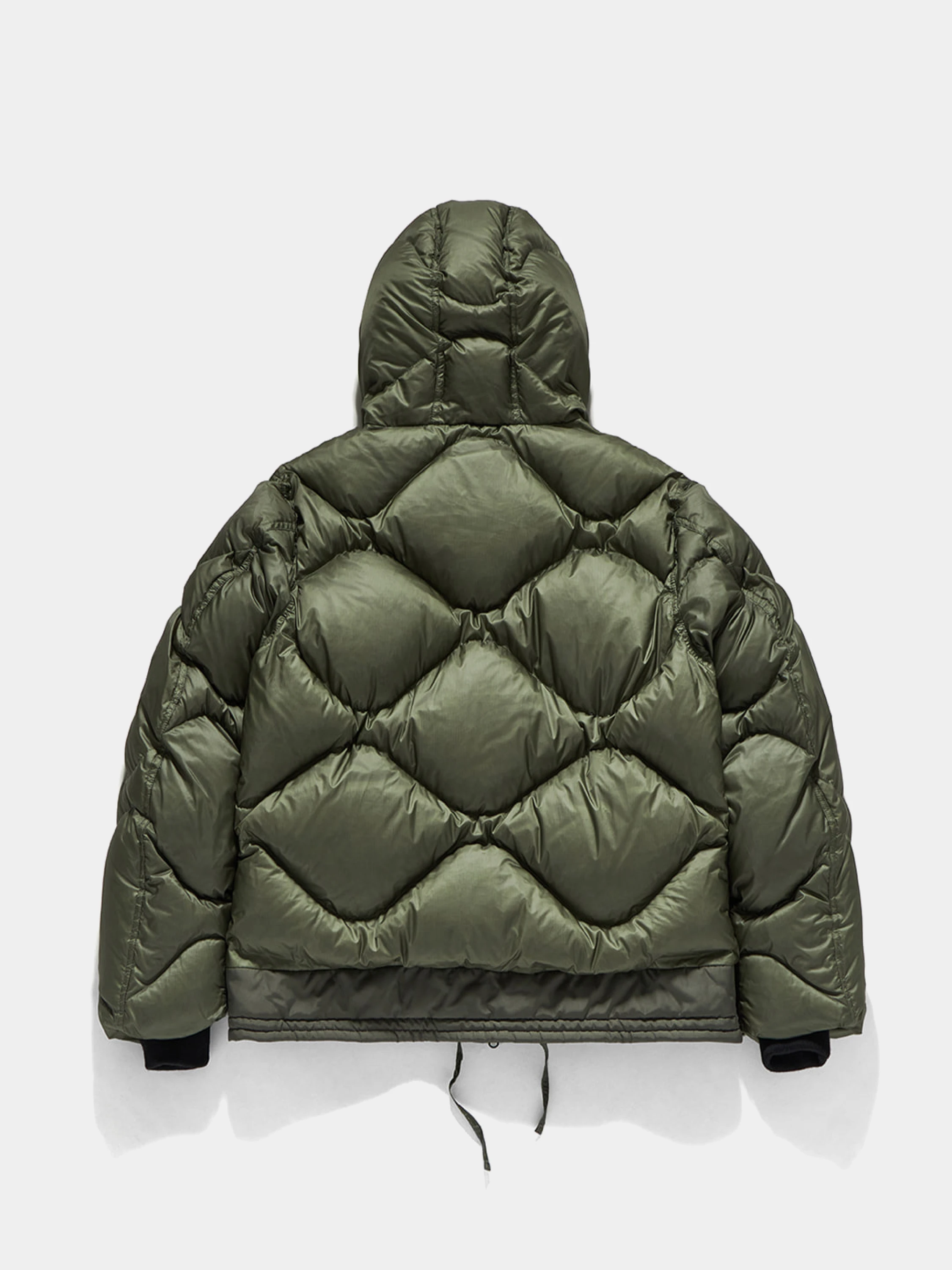 Пуховик UNAFFECTED Reversed Hoodie Sage Green