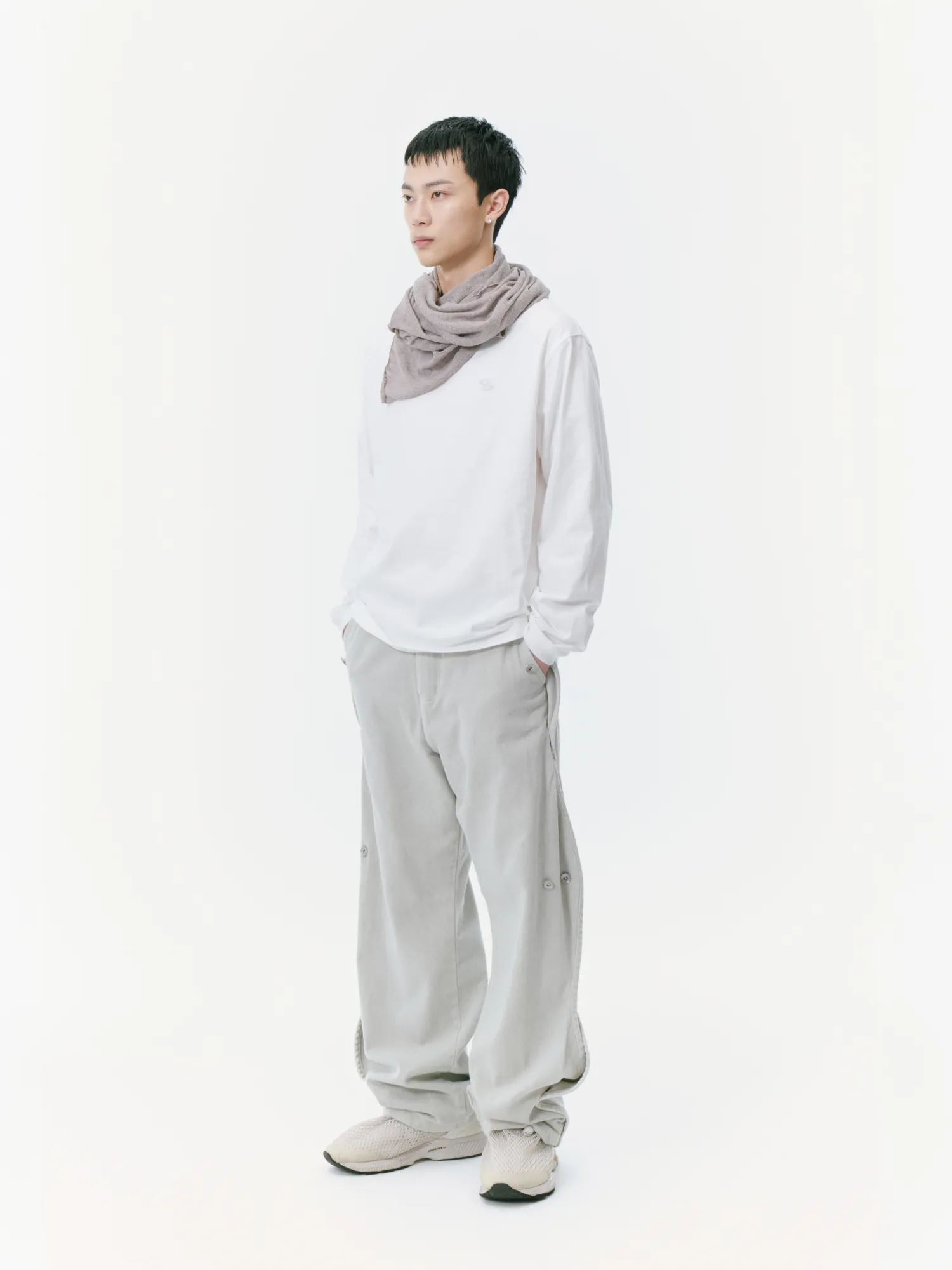 Лонгслив SAN SAN GEAR Logo L/S White