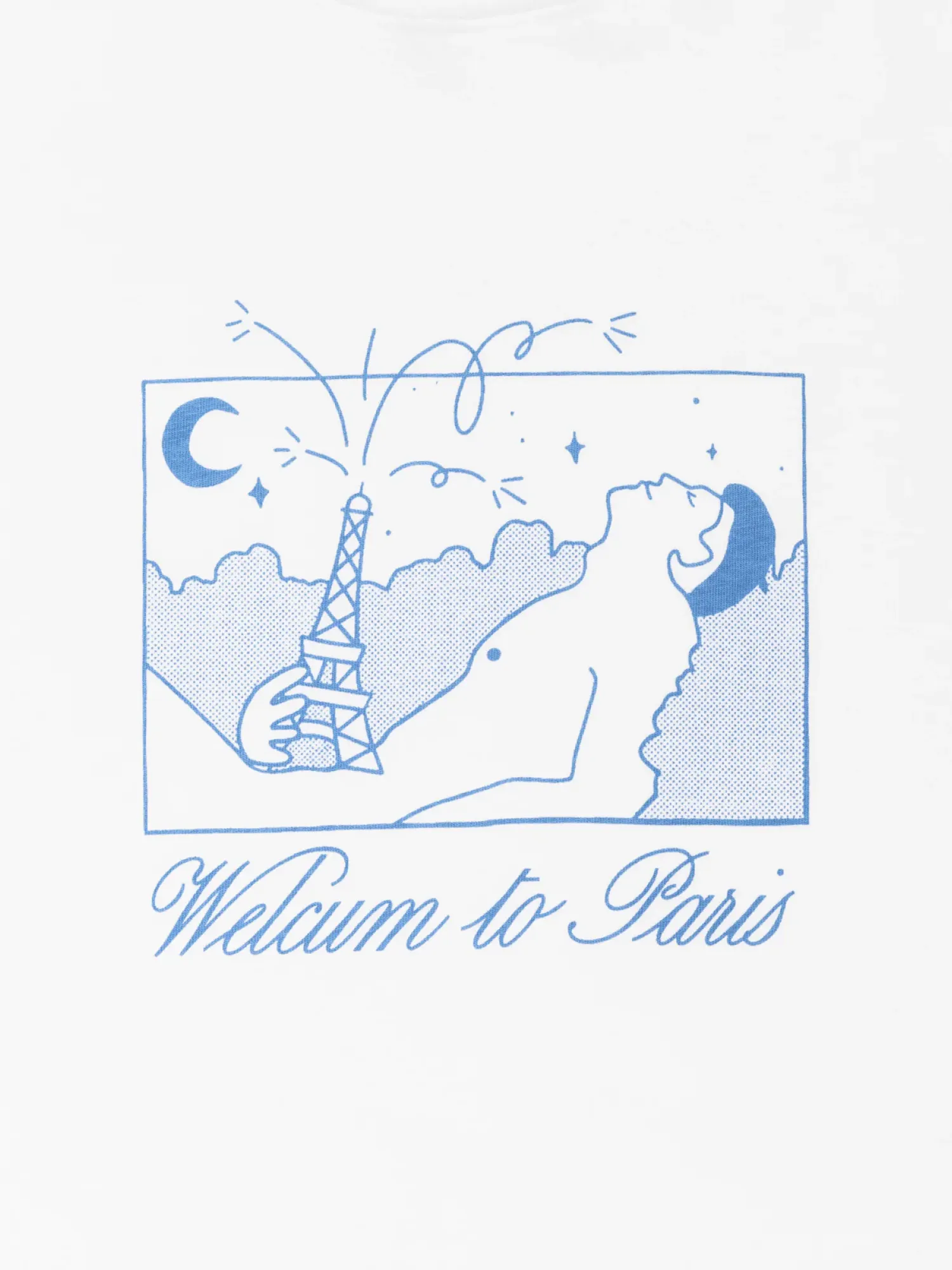Футболка Carne Bollente Welcum to Paris White