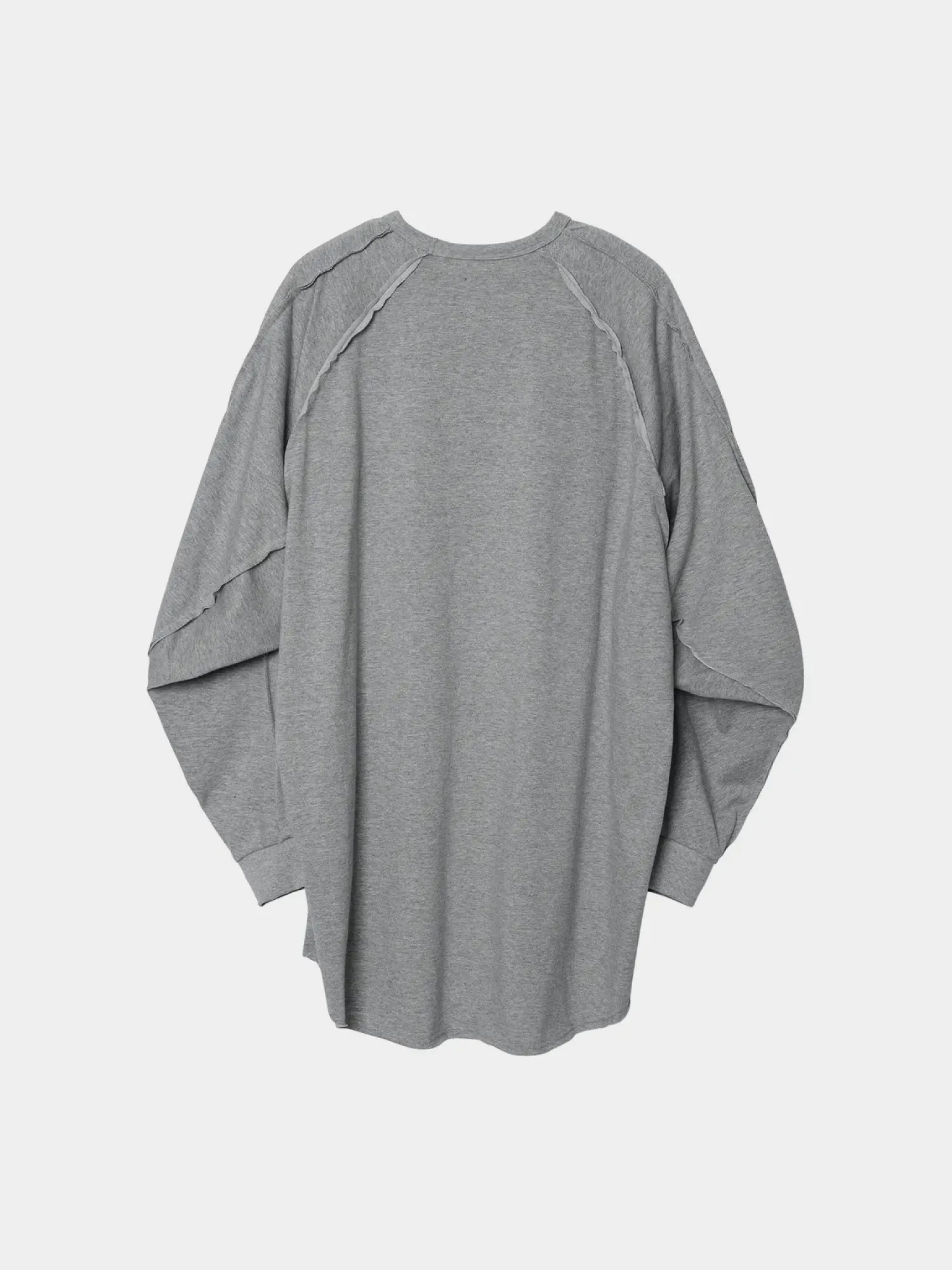 Лонгслив AJOBYAJO Raw Edge Sculpted Melange Grey