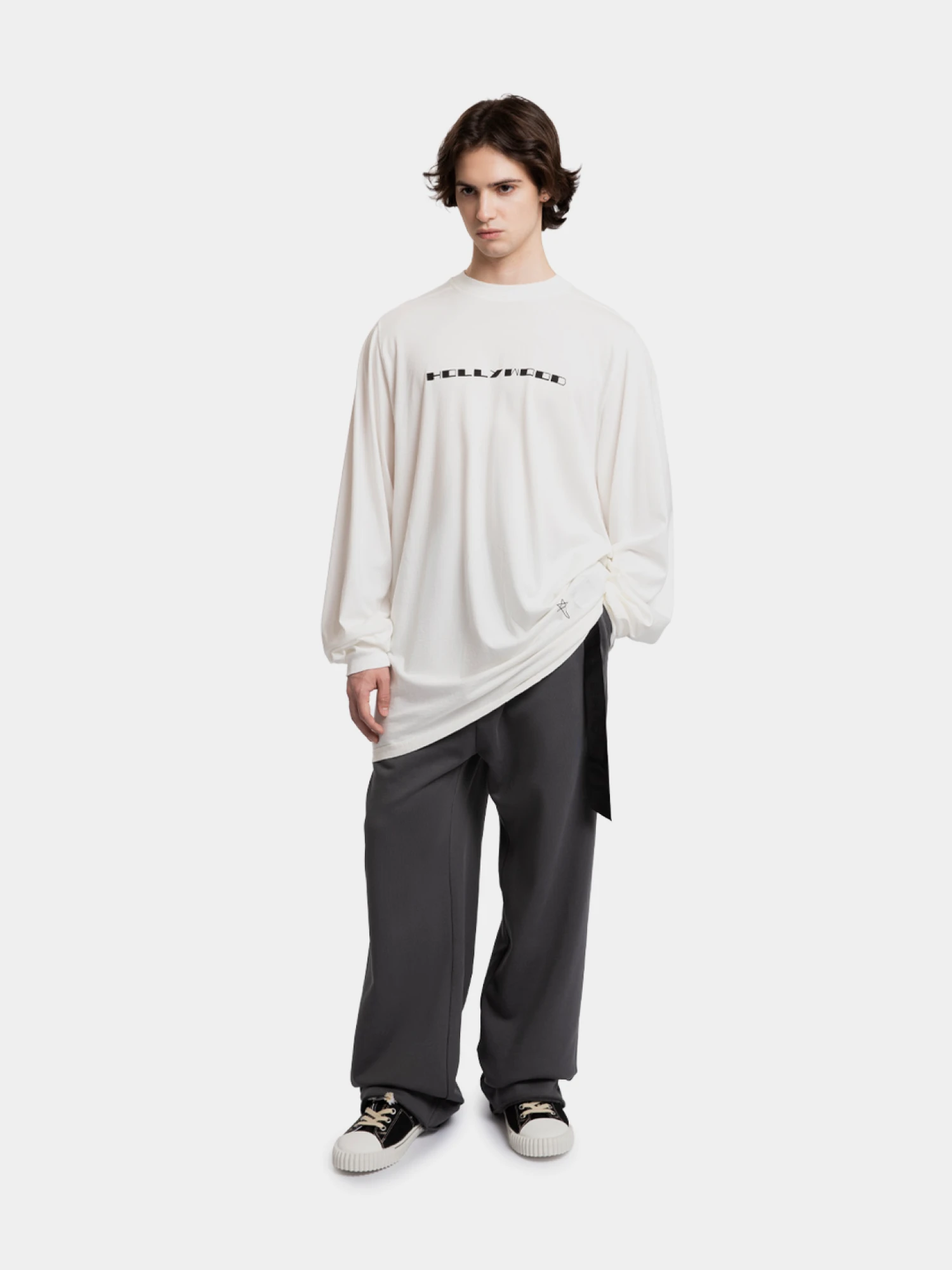 Лонгслив RICK OWENS DRKSHDW Jumbo Milk/Black