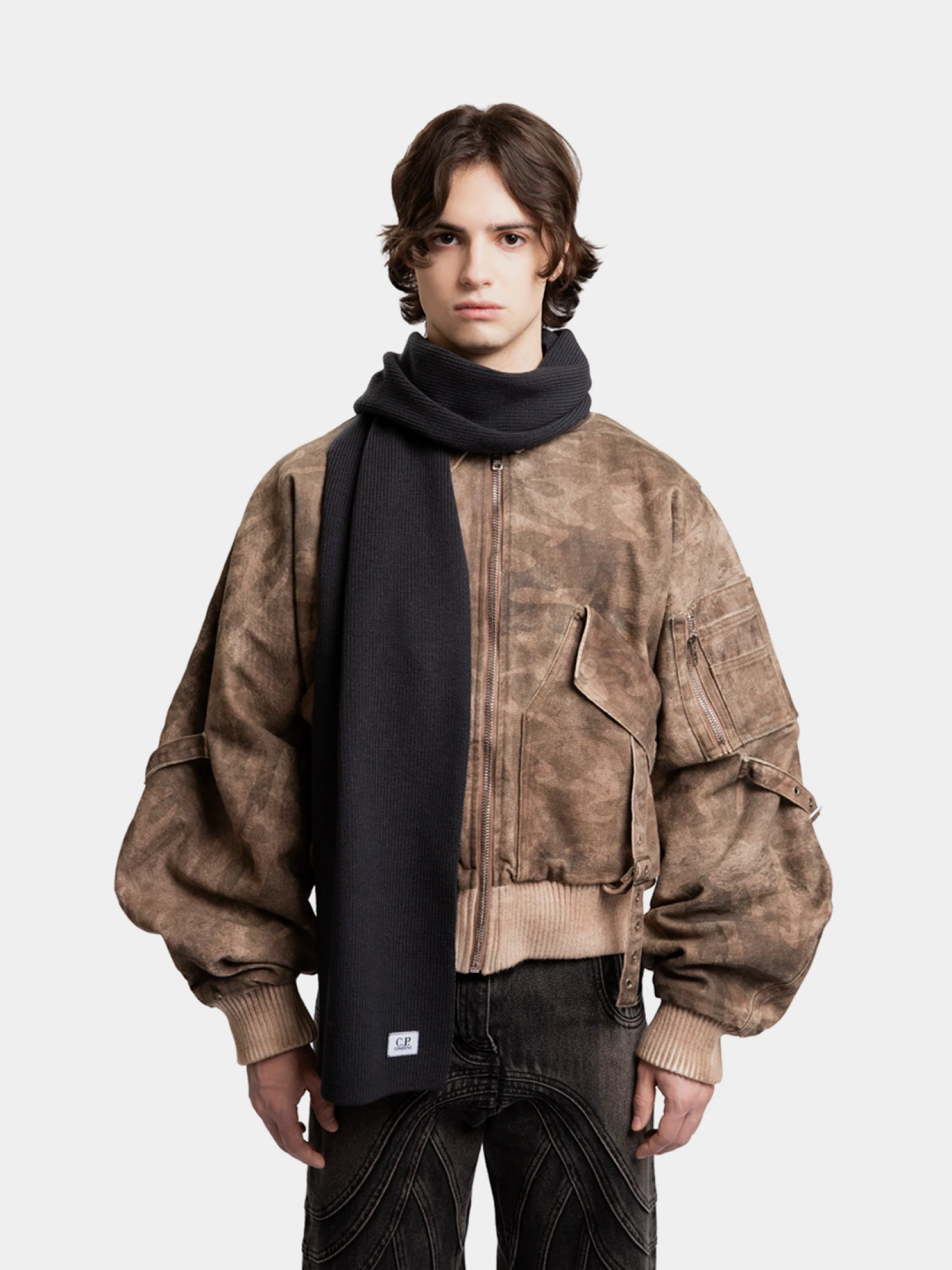 Шарф C.P. Company Wool Knit Ebony