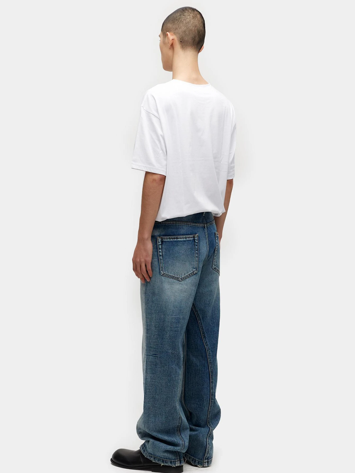 Футболка COOR Supima Cotton Semi Overfit U-Neck White