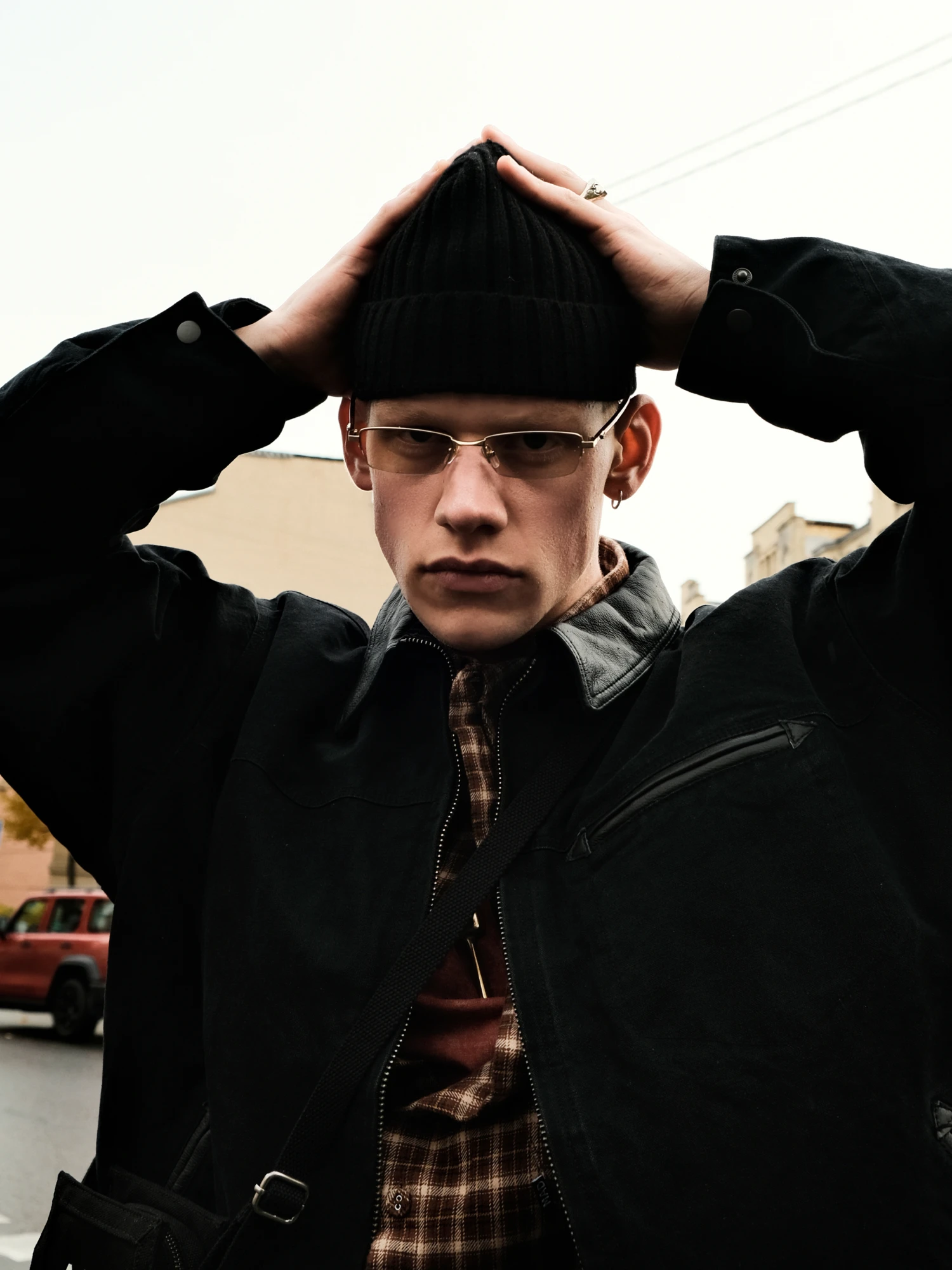 Шапка Uniform Bridge Wool Short Beanie Black