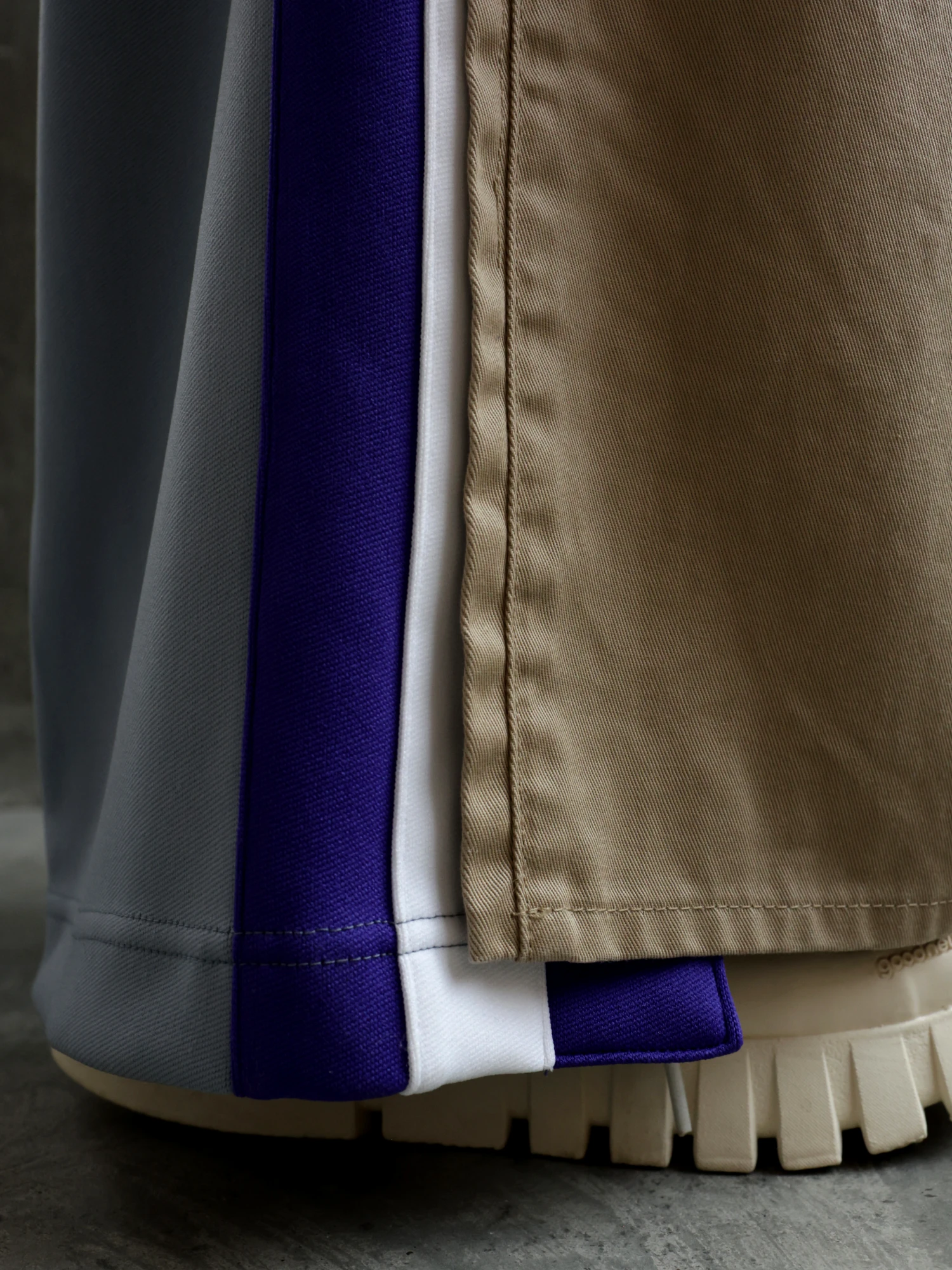 Брюки FACETASM Jersey Merging Chino Beige
