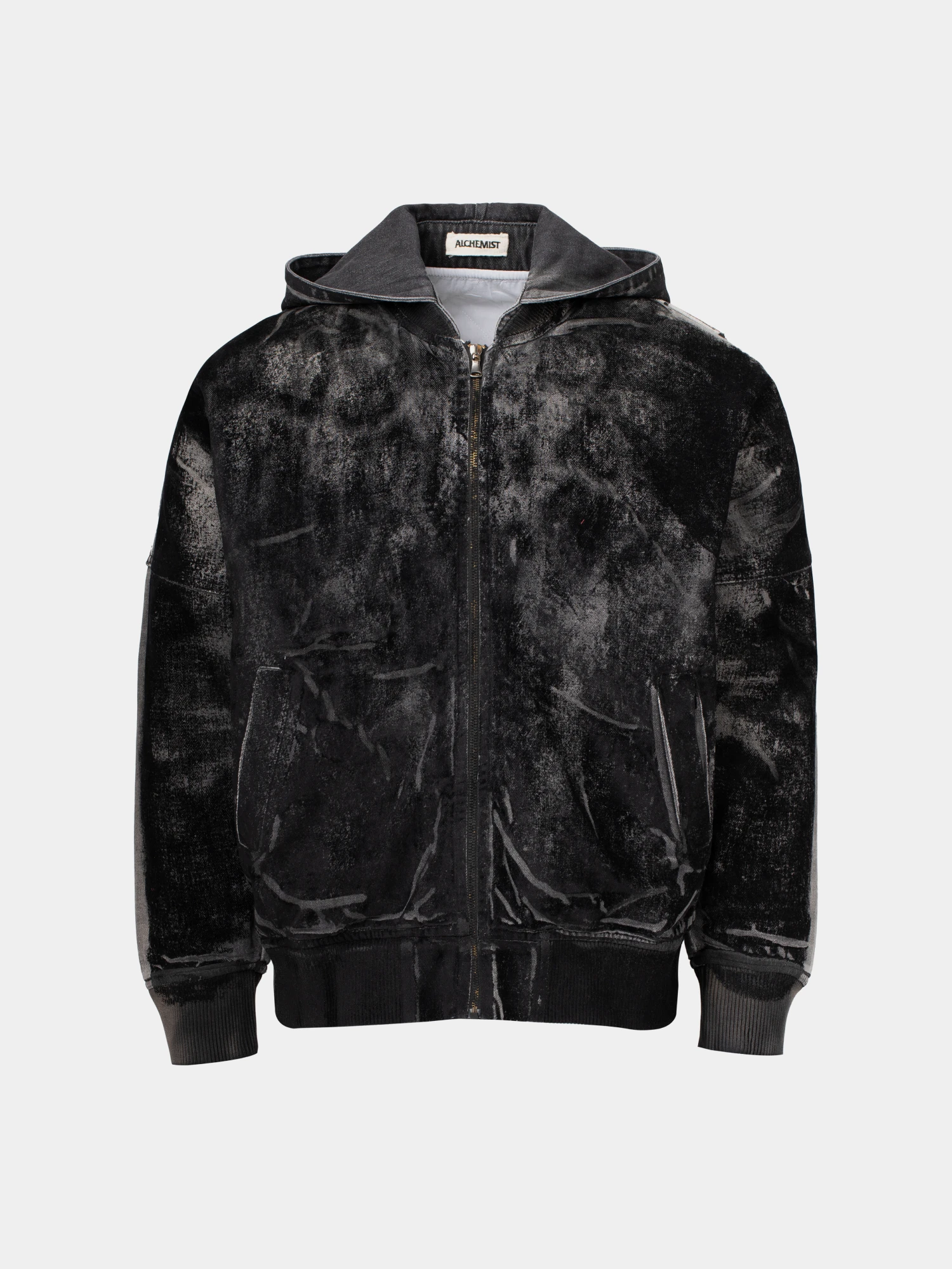 Зип-худи ALCHEMIST Teddy Flocked Black