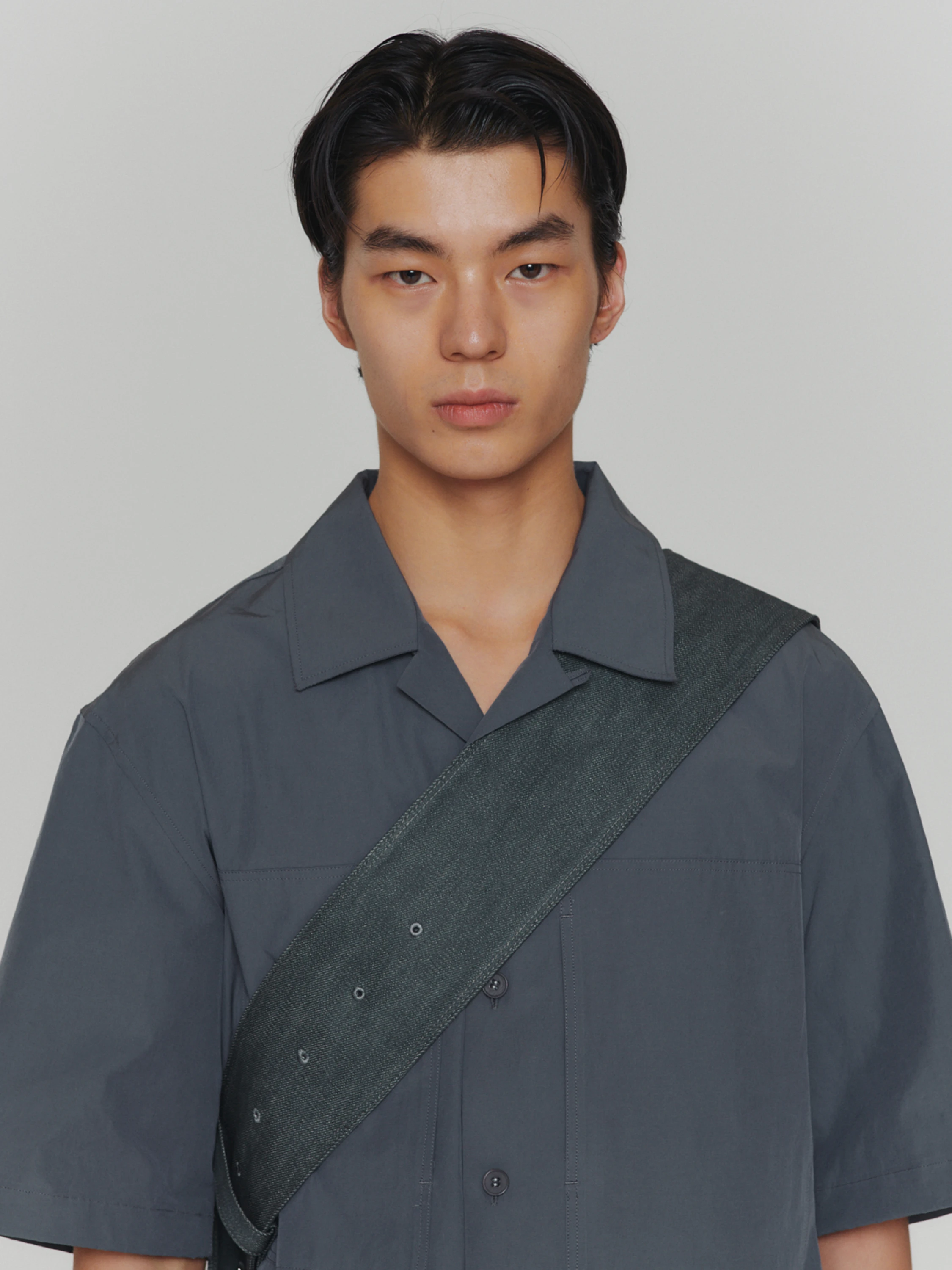 Сумка AMOMENTO Denim Cube Bag Grey