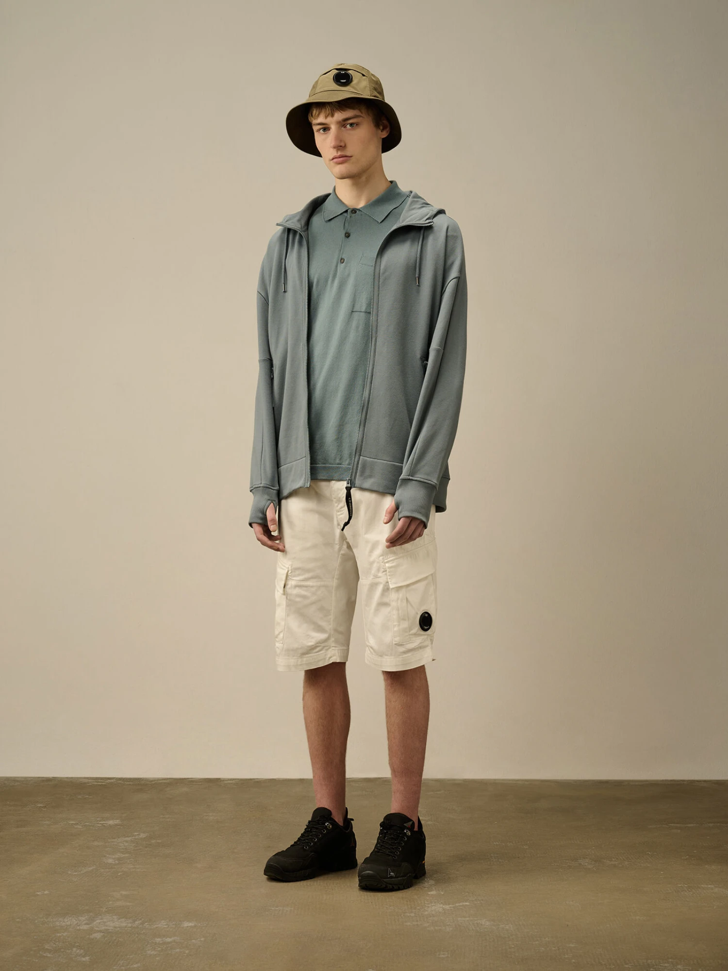 Зип-худи C.P. Company Diagonal Raised Fleece Stormy Weather
