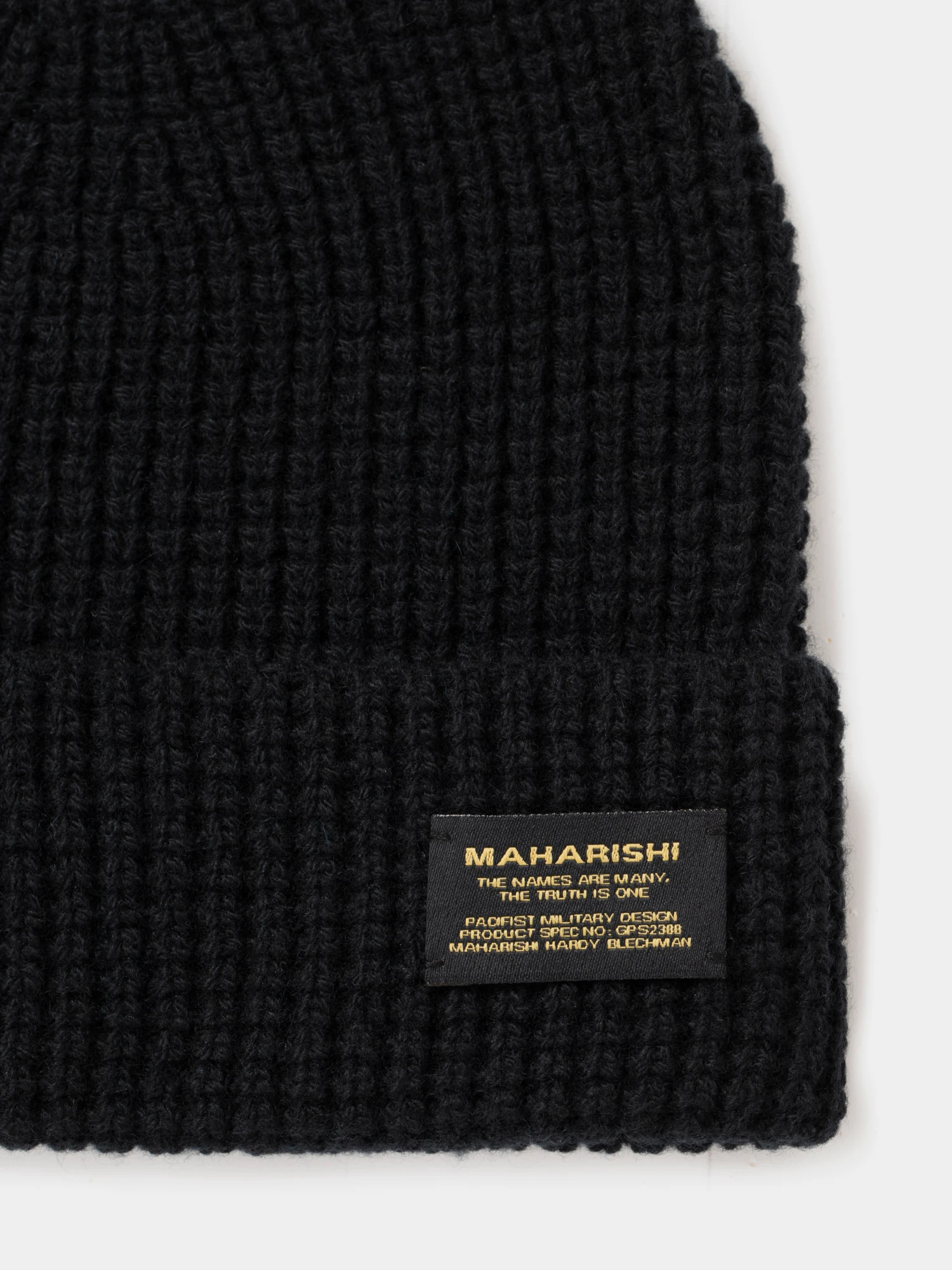 Шапка MAHARISHI 2212 Maharishi Knit Beanie Black