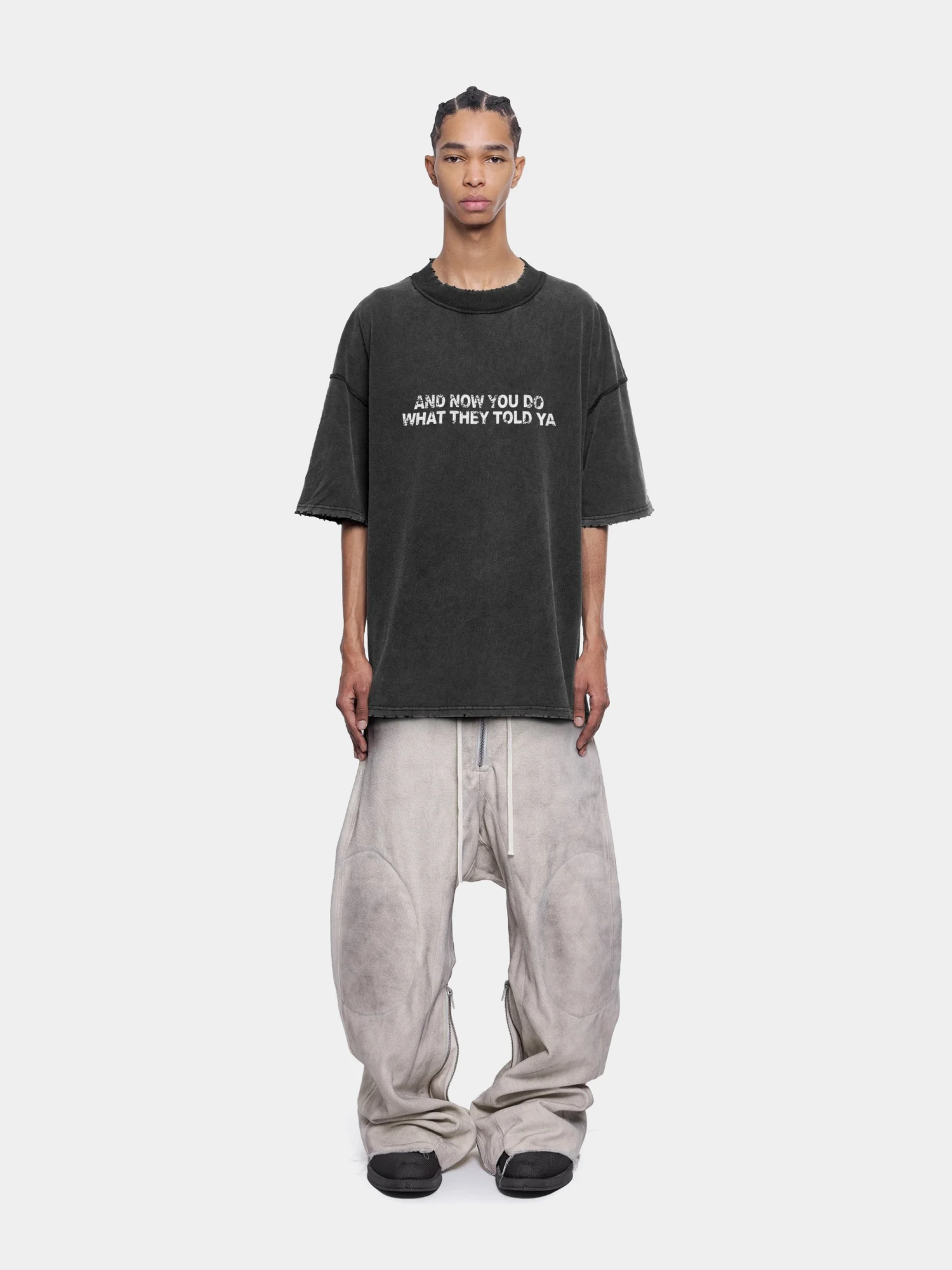 Футболка ARNODEFRANCE Vintage 'Told YA' Washed Black
