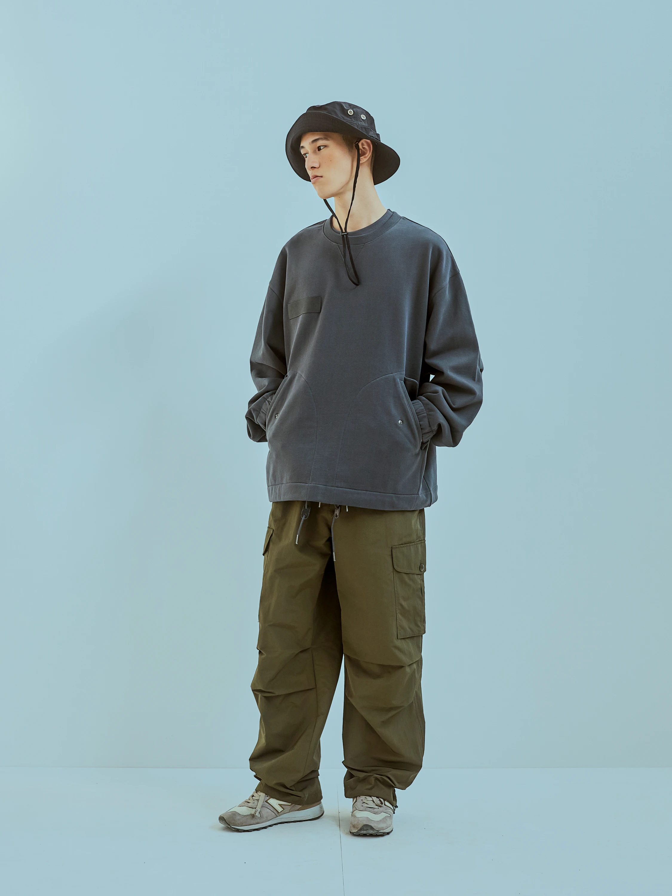 Свитшот Uniform Bridge M65 Fishtail Sweatshirts Charcoal