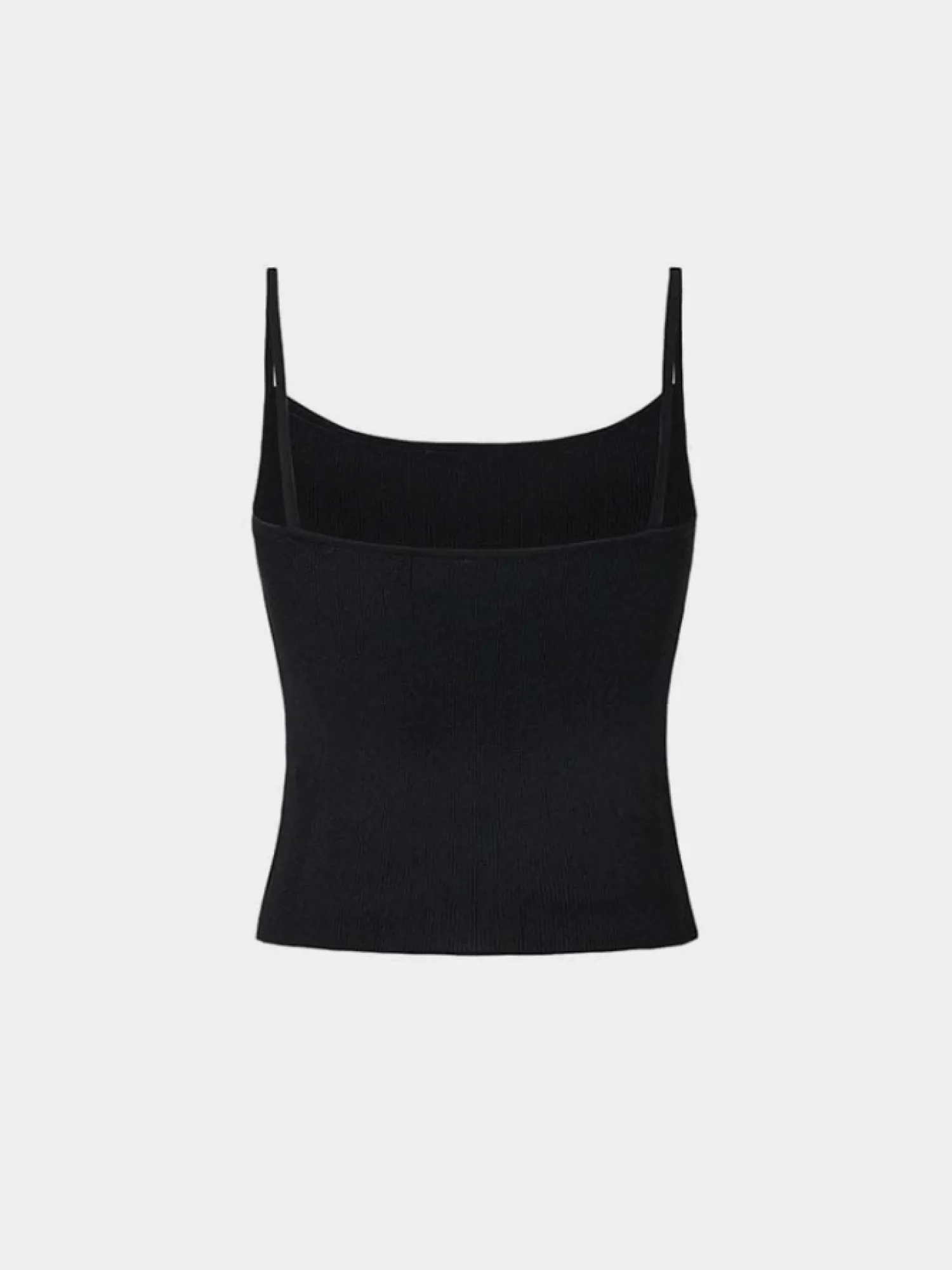 Женский топ AMOMENTO Knit Sleeveless Black