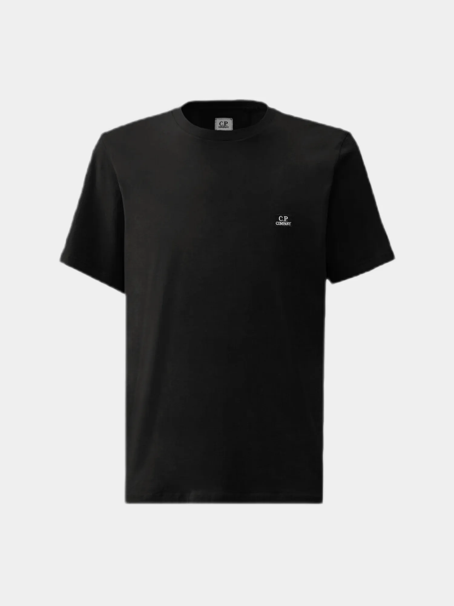 Футболка C.P. Company 30/1 Jersey Logo Patch Black