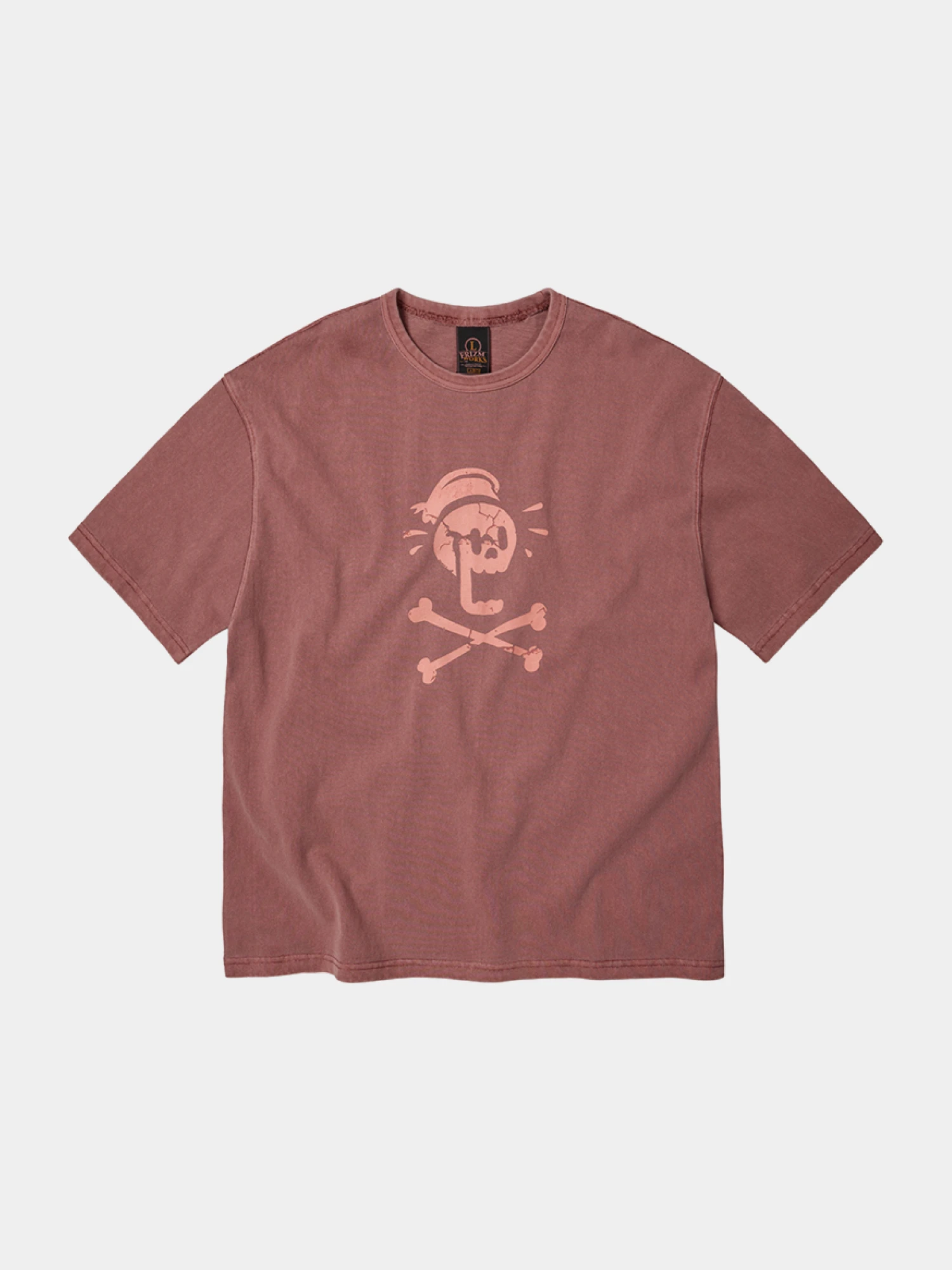 Футболка FrizmWORKS Black Flag Pigment Dyeing Pink