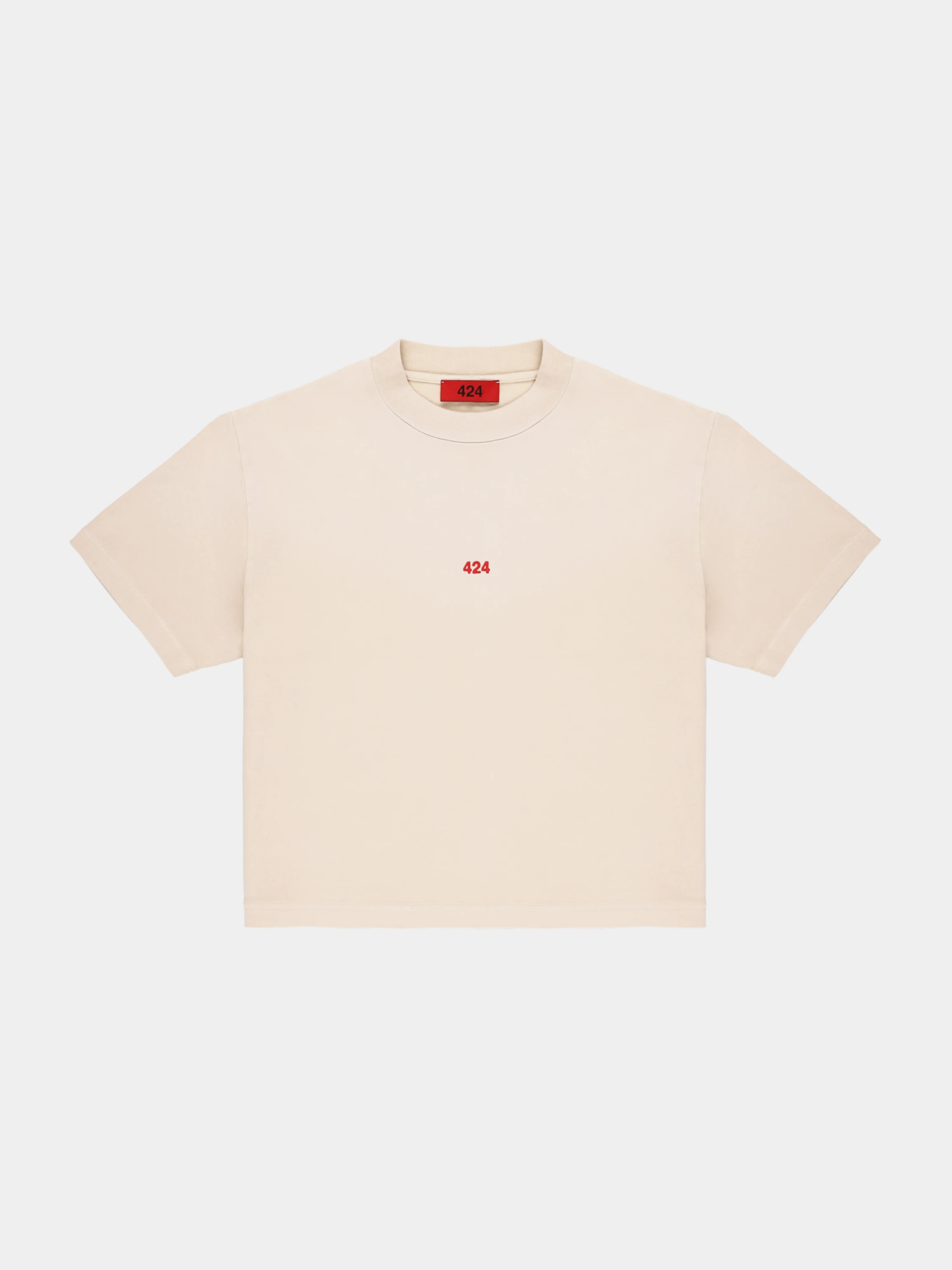 Футболка 424 Alias Cropped Cream