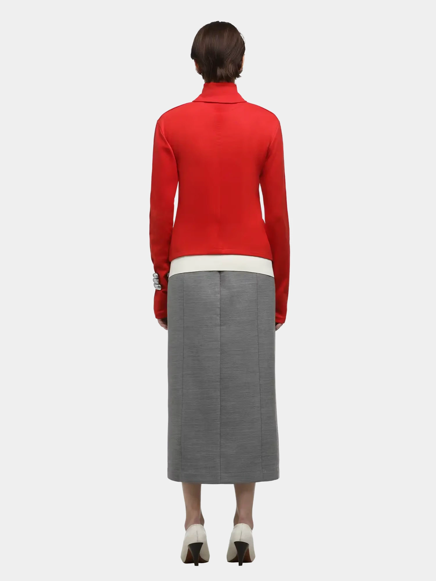 Женский халф-зип entire studios Apex Wool Red