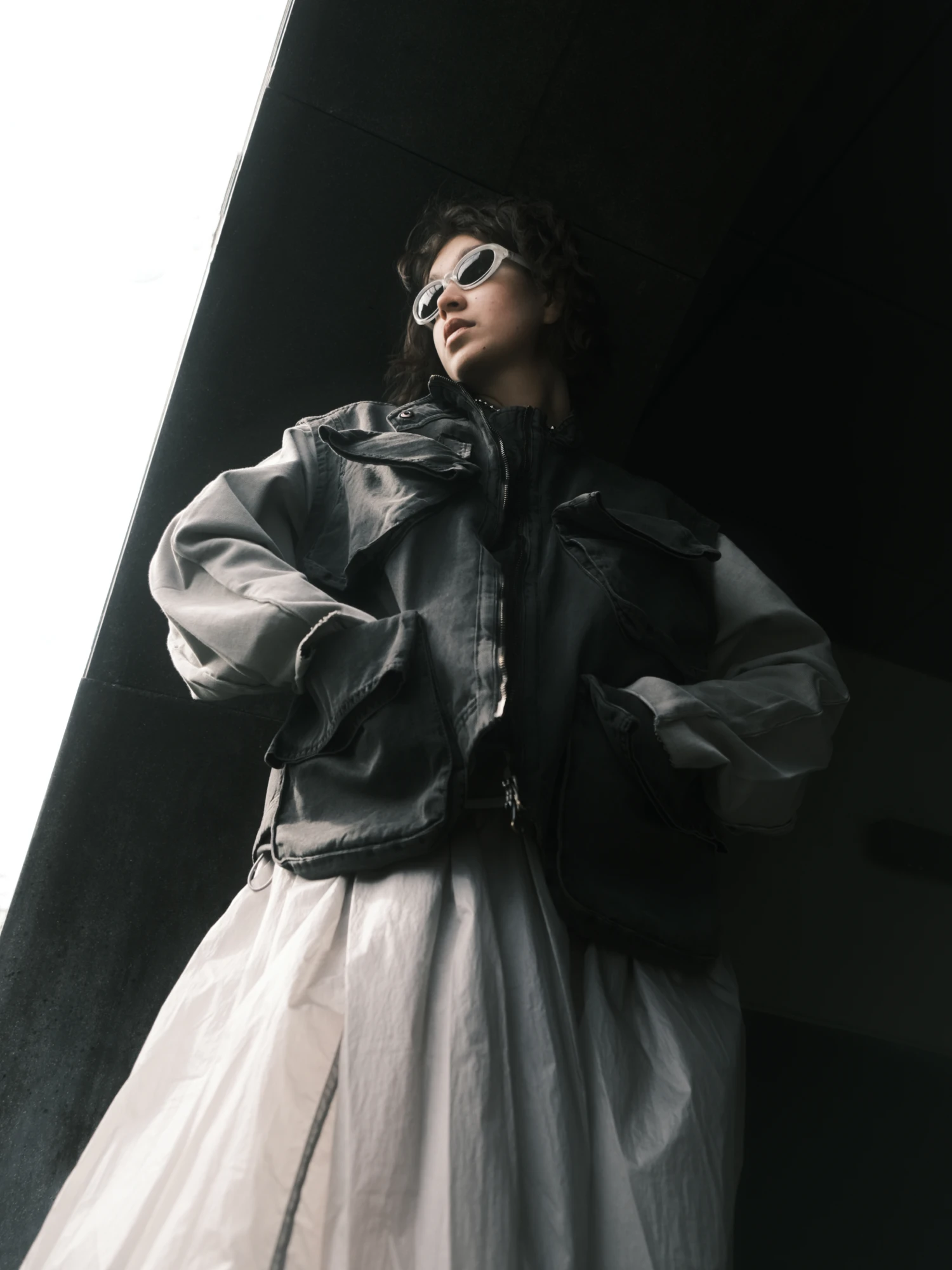 Очки Bonnie Clyde Groupie Silver & Black Lens