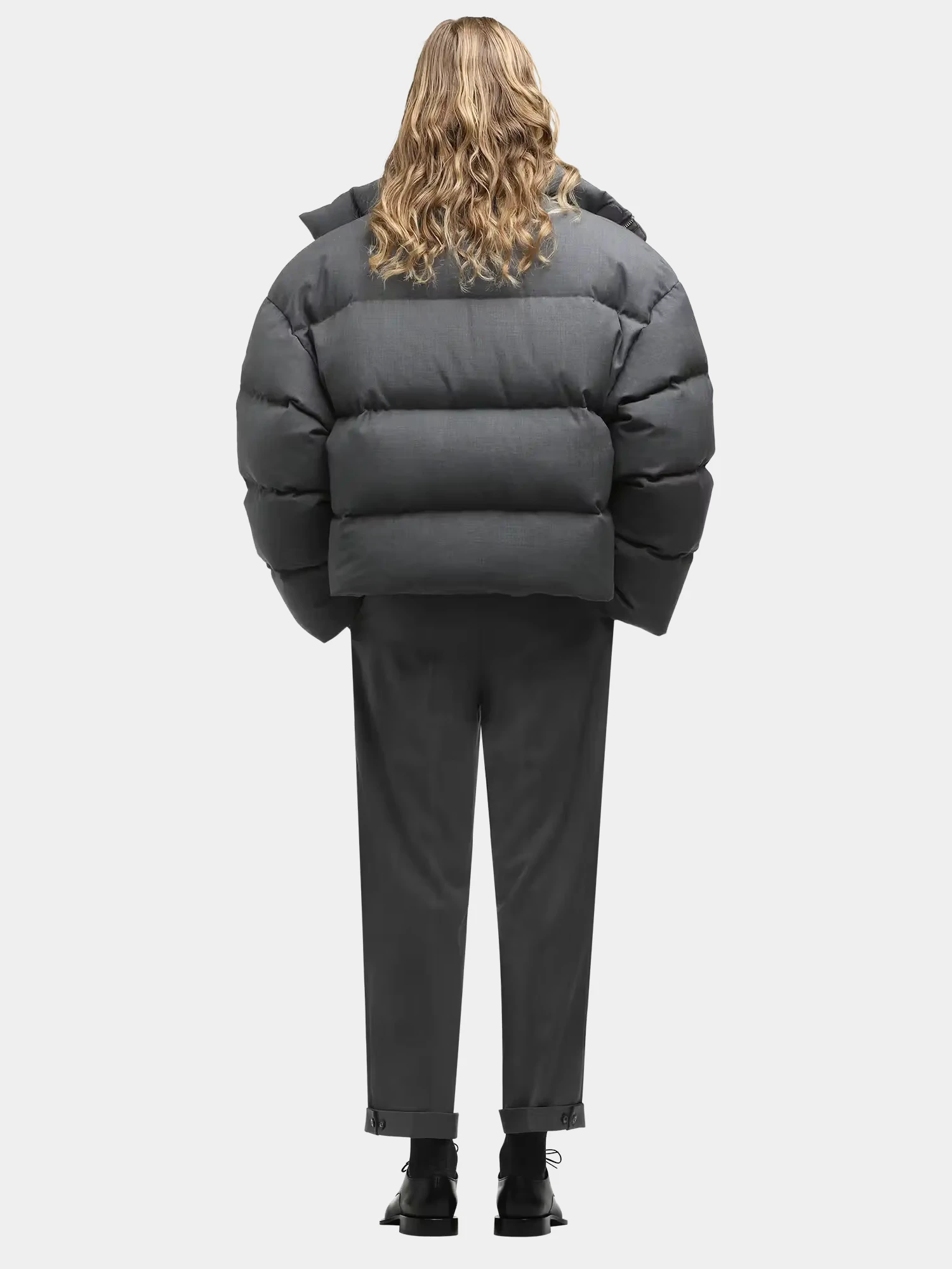 Пуховик entire studios Mml Suiting Grey