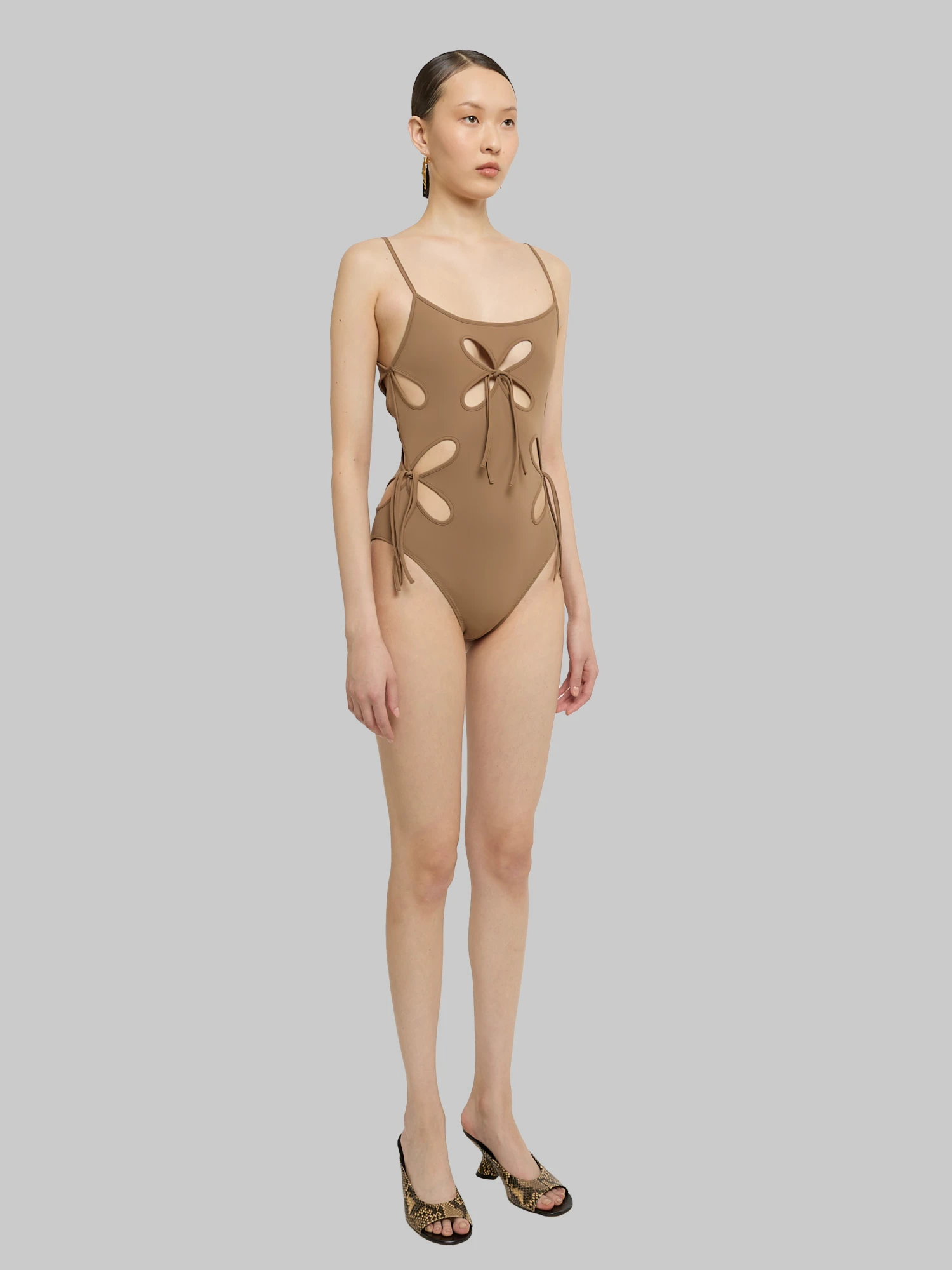 Женский купальник J.KIM Chilla Elongated Petal One Piece Camel