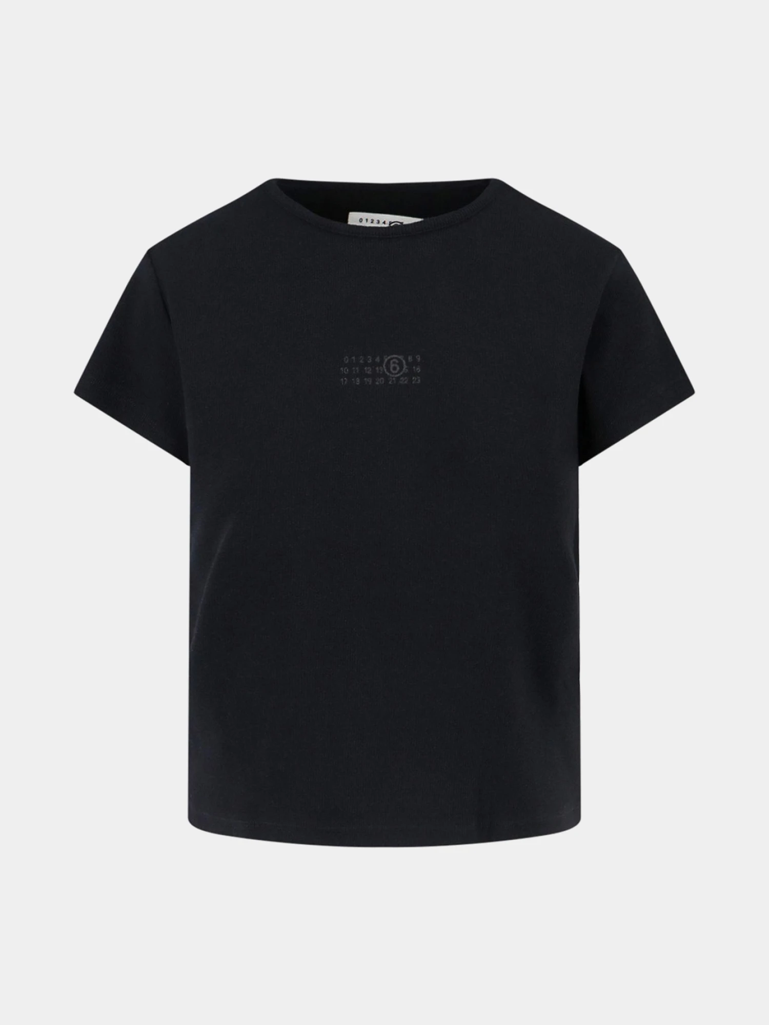 Женская футболка MM6 Maison Margiela Press Logo Black