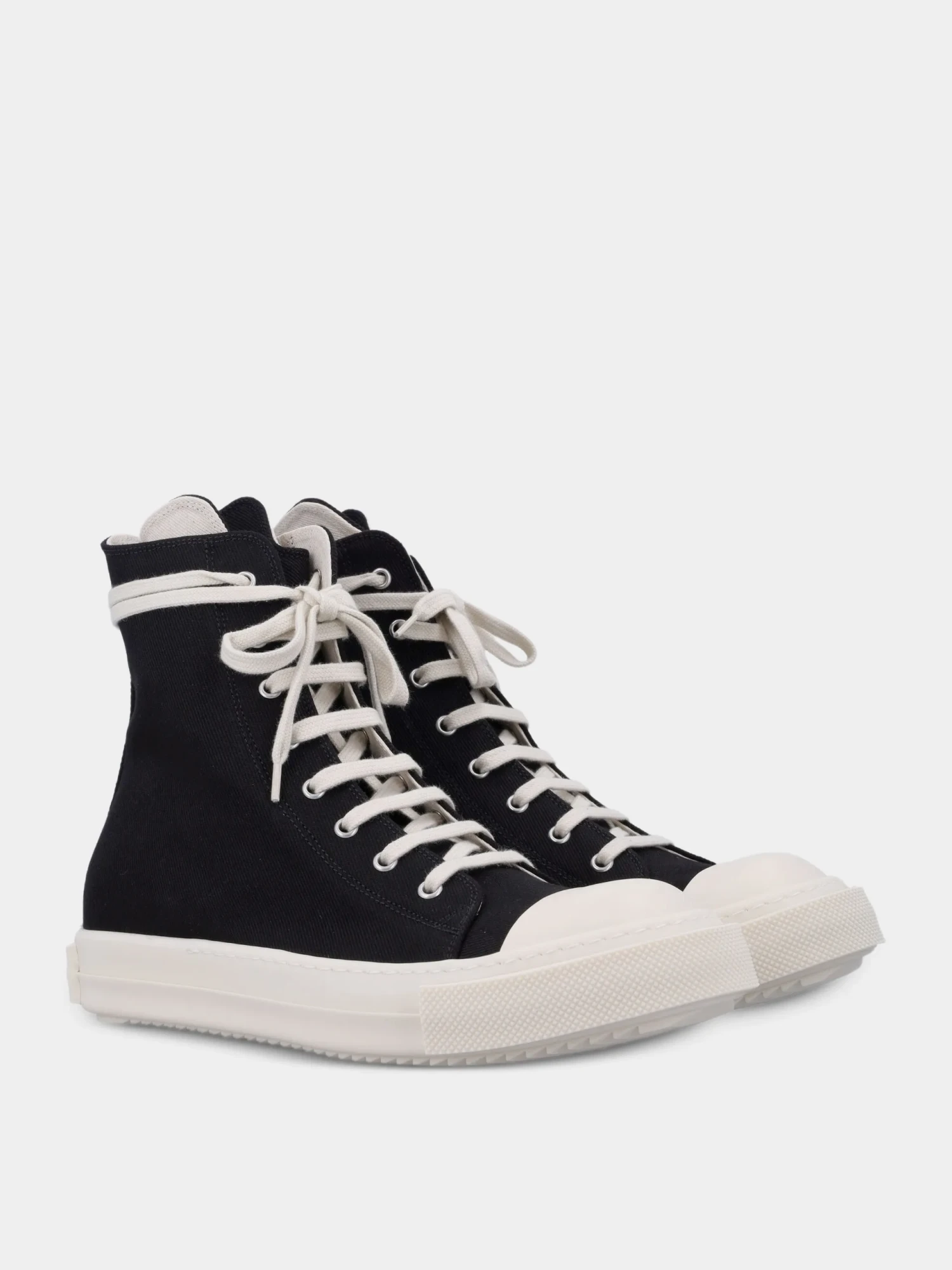 Кеды RICK OWENS DRKSHDW Denim Sneaks Black/Milk