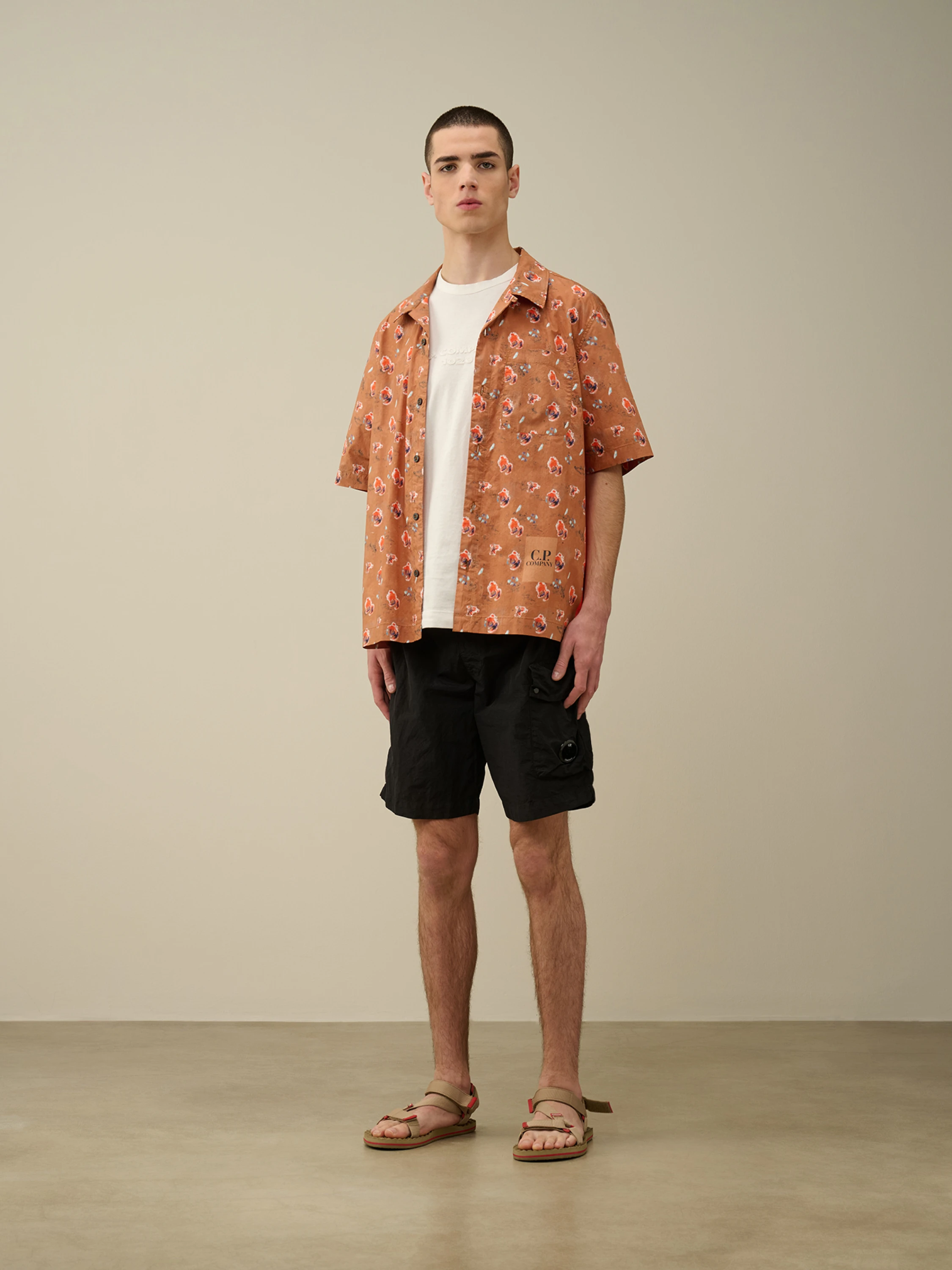 Шорты C.P. Company Flatt Nylon Cargo Swim Black