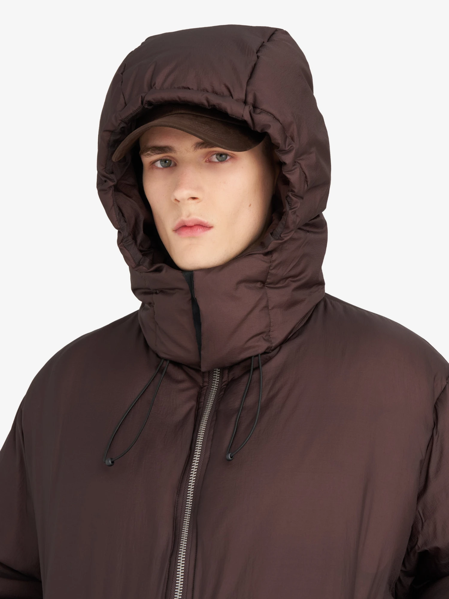Пуховик Études Boxy Down Jacket Dk Brown