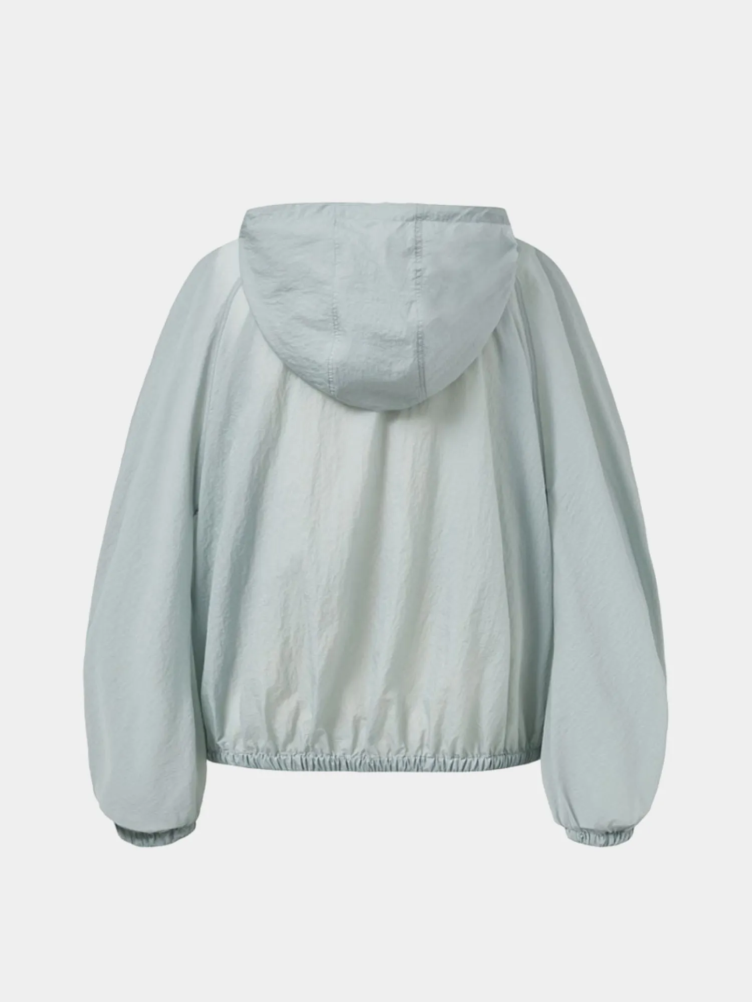 Ветровка AMOMENTO Sheer Nylon Raglan Hooded Blue