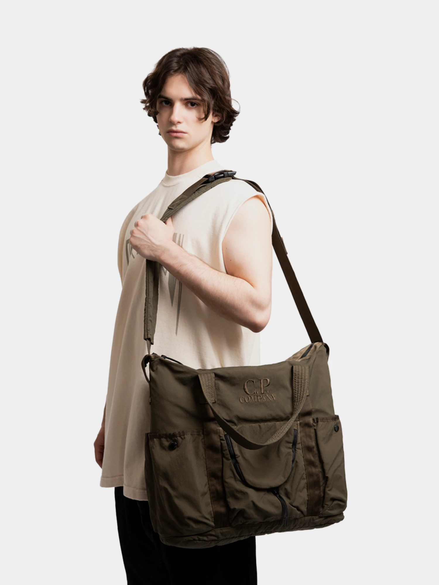 Сумка C.P. Company Twill Shoulder Ivy Green