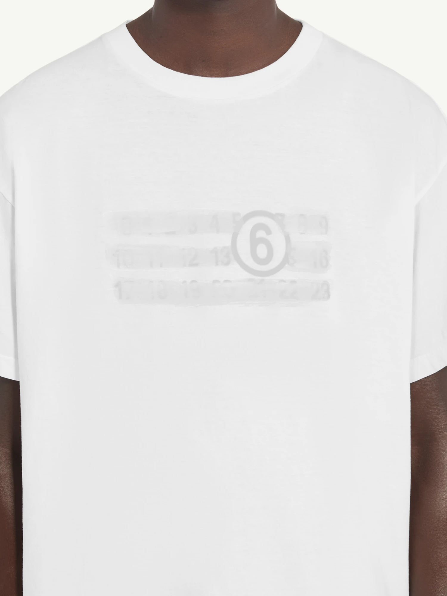 Футболка MM6 Maison Margiela Numeric White