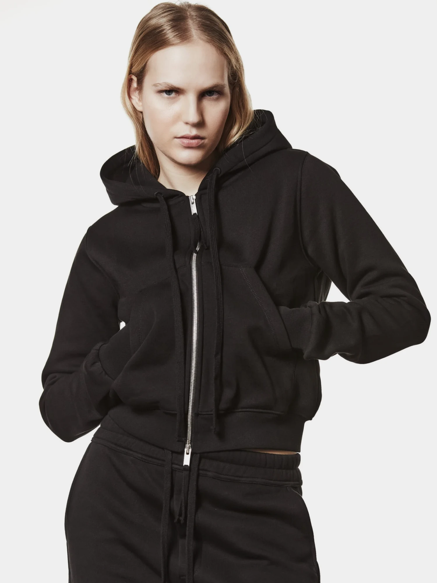 Женское зип-худи thom/krom W SJ 495 Black