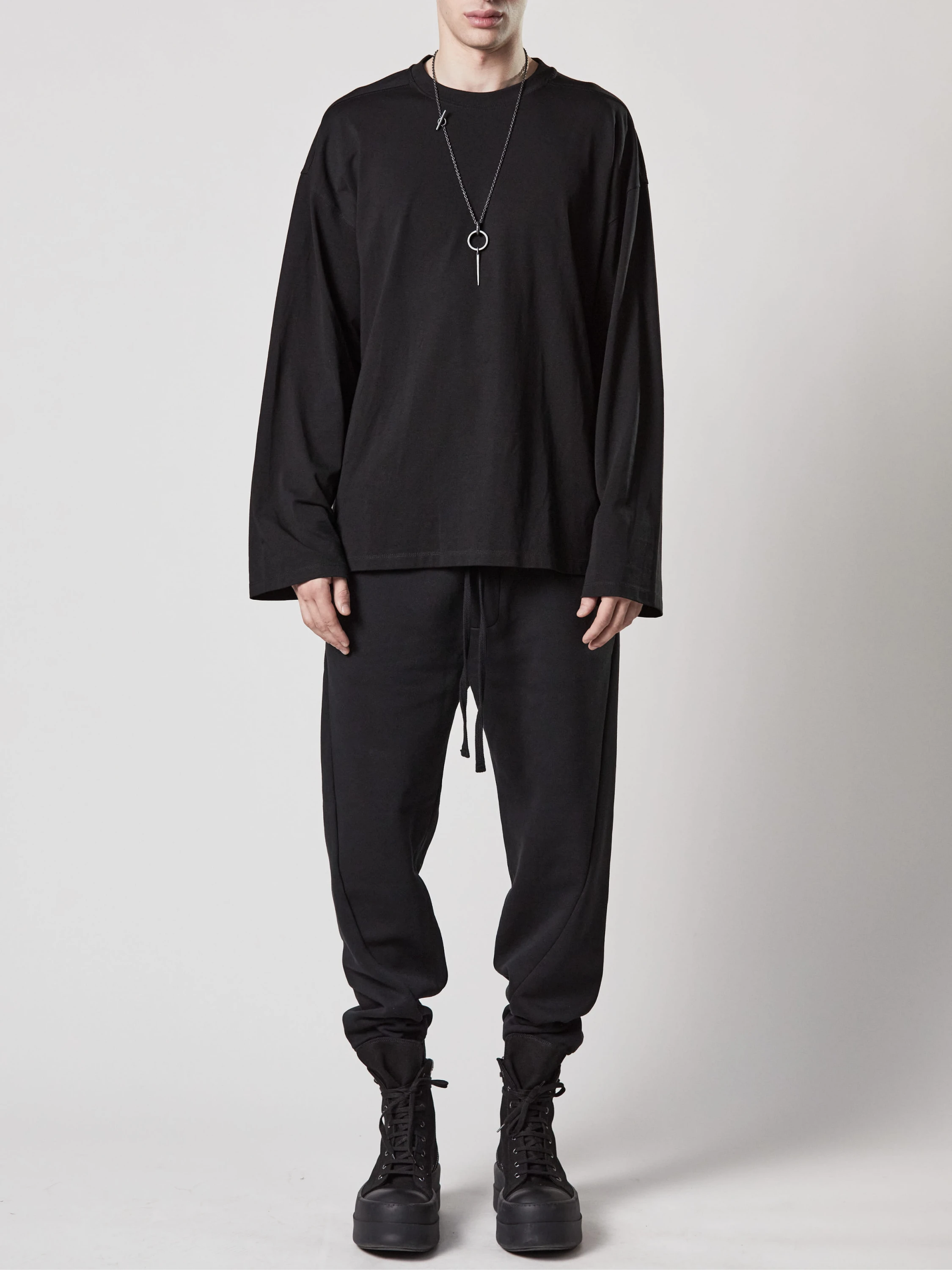 Лонгслив thom/krom M TS 824 Black