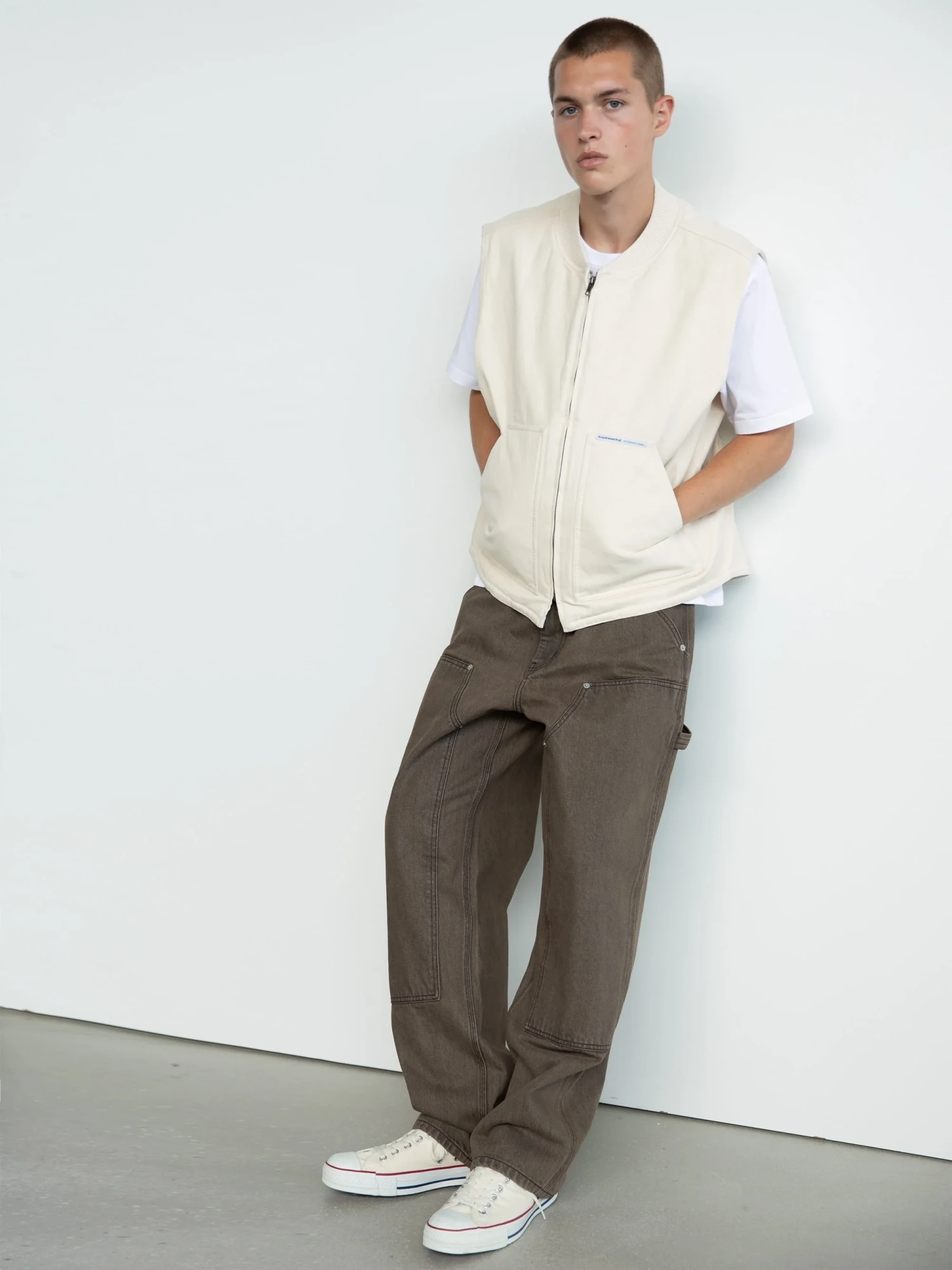 Джинсы thisisneverthat Double Knee Brown