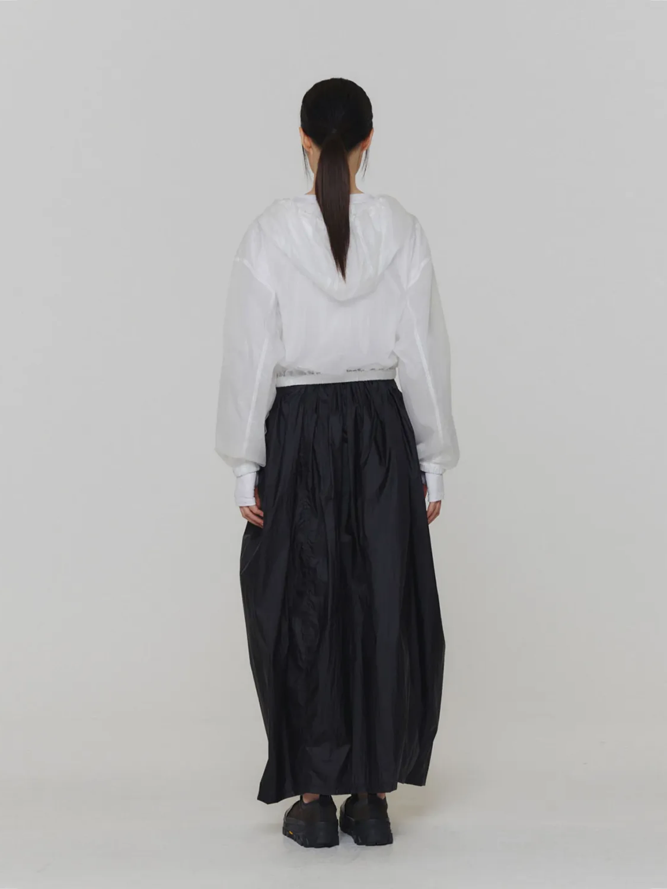 Женская юбка AMOMENTO Layered Shirring Skirt Black
