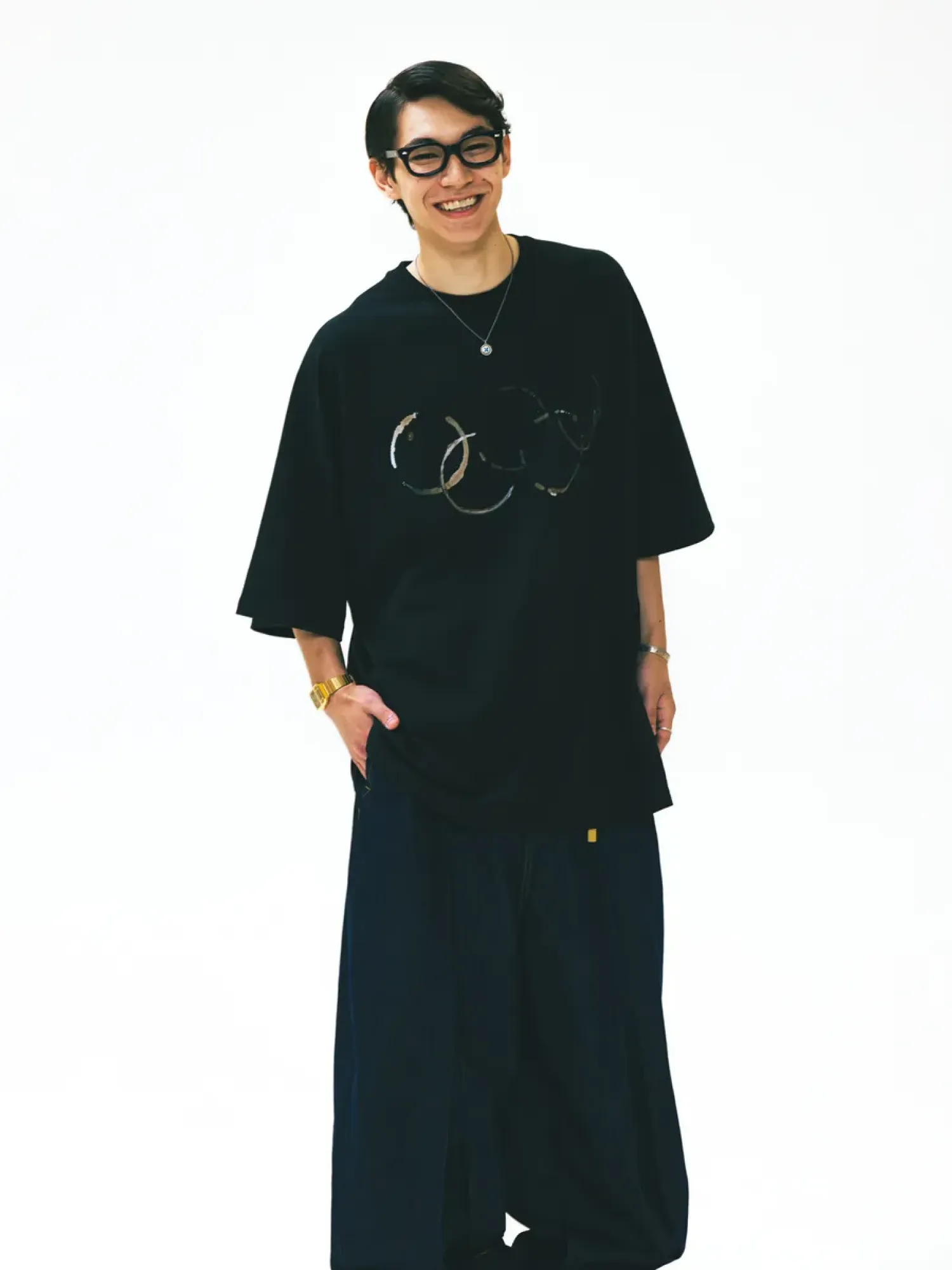 Футболка ANGLAN Espresso Rings Half Tee Black