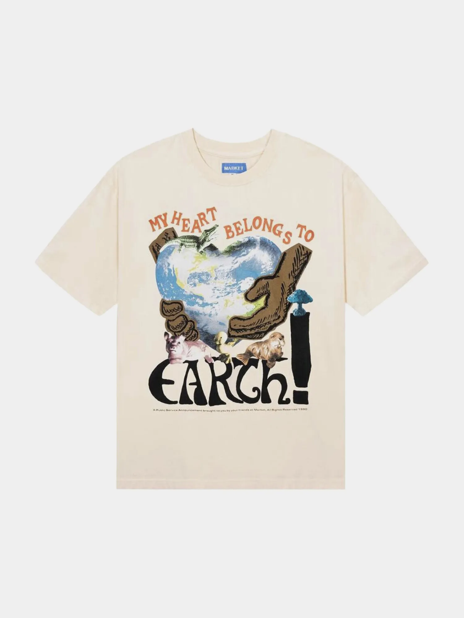 Футболка MARKET Love Nature T-Shirt Ecru