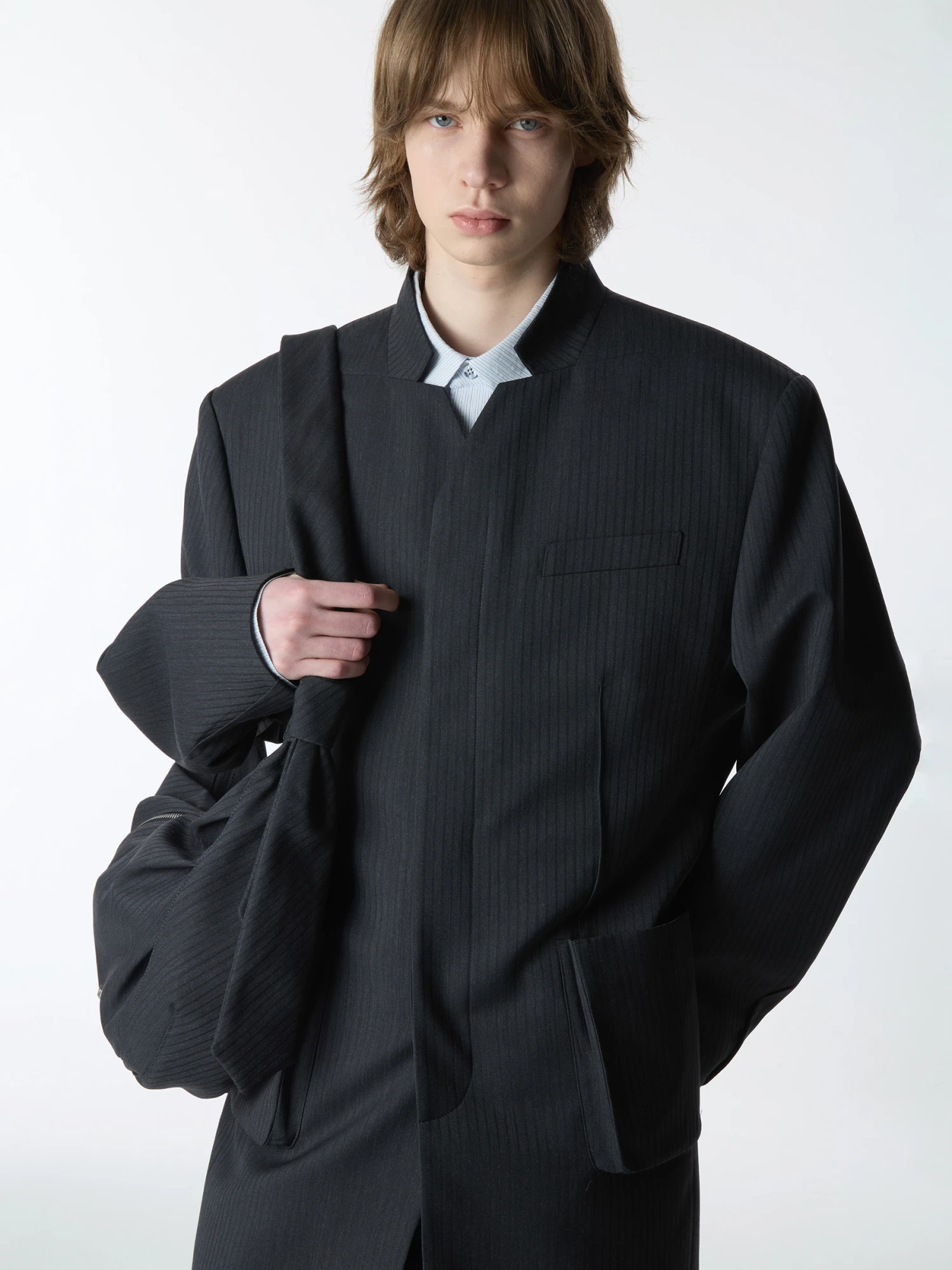 Сумка ADERERROR Tied Cross Product. 90 Charcoal