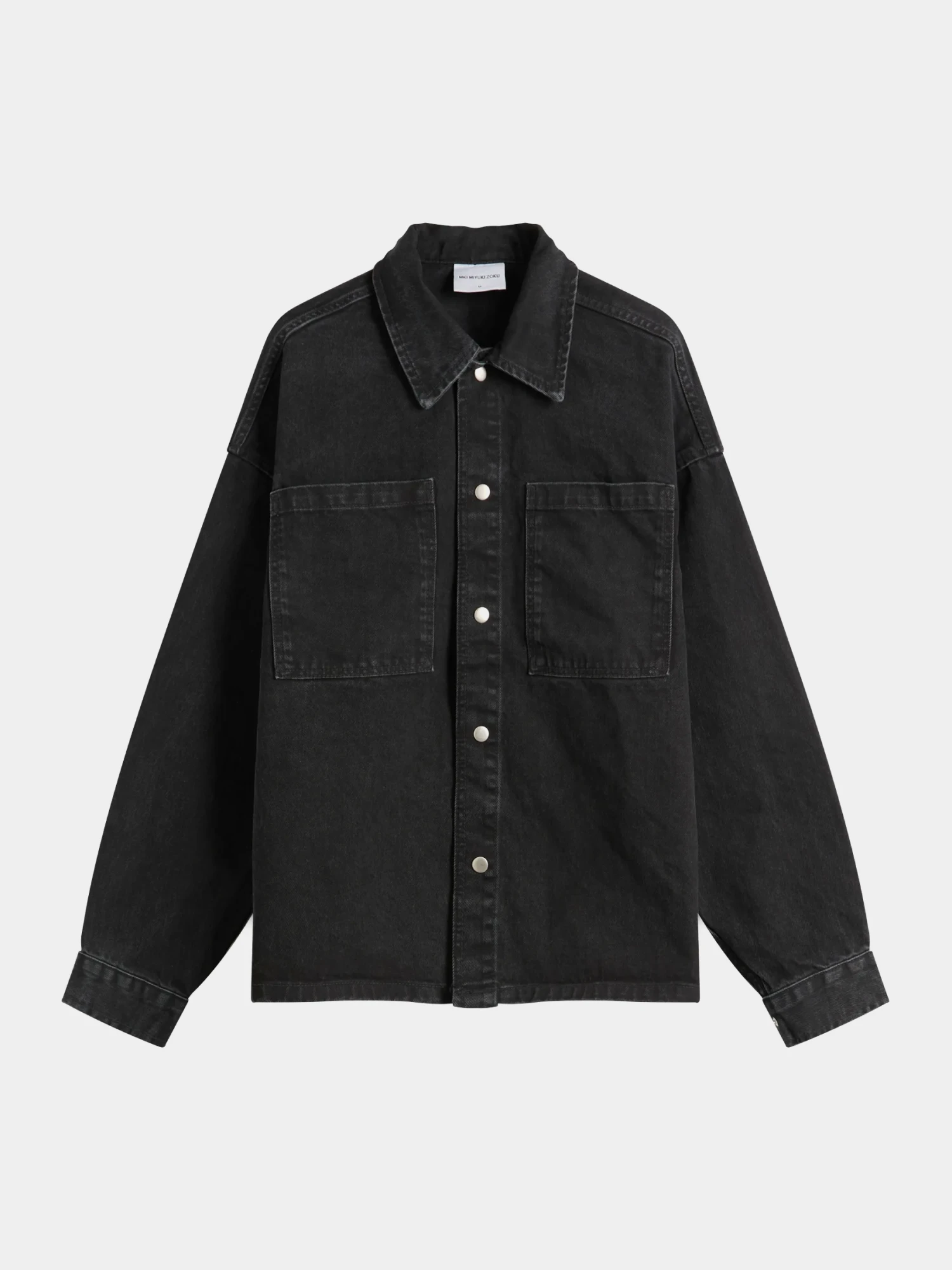 Овершот MKI MIYUKI ZOKU Denim Box Wash Black