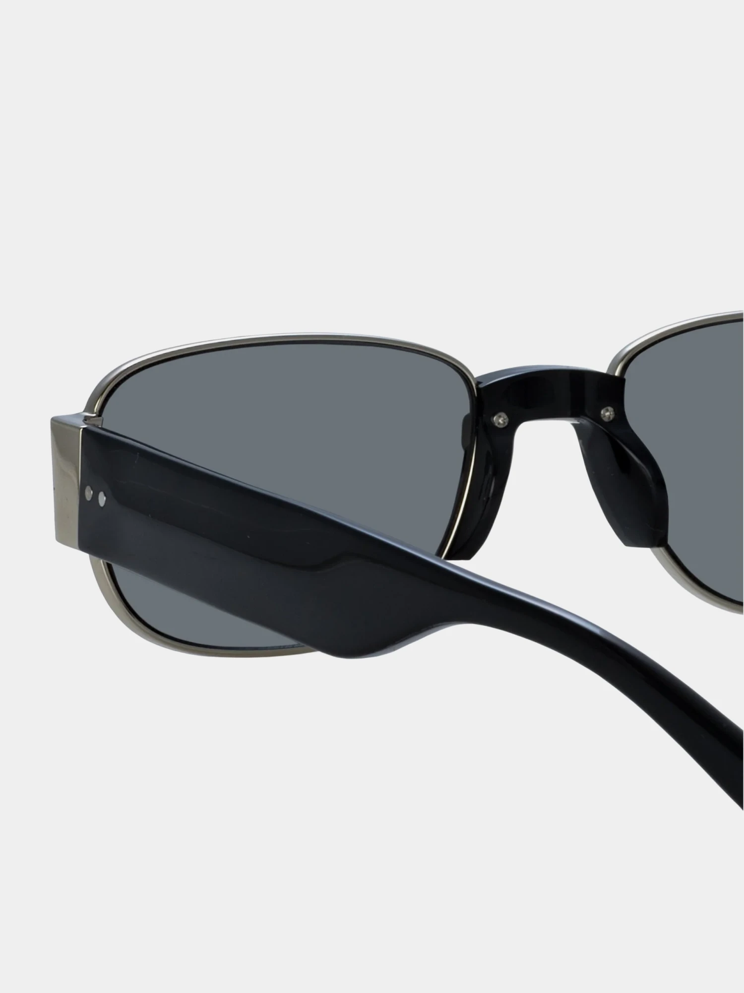 Очки Dries Van Noten x Linda Farrow Frame Nickel/Black