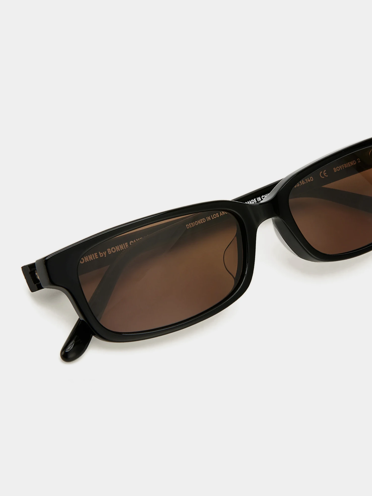 Очки Bonnie Clyde Boyfriend 2 Black & Brown Lens