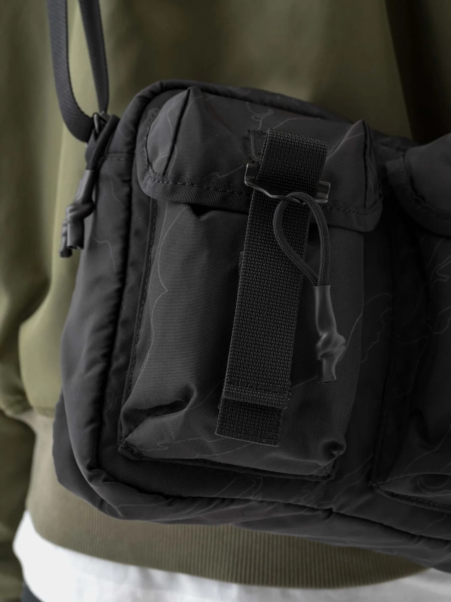 Сумка MAHARISHI 1532 Camo M.A.L.I.C.E. Cross Body Black