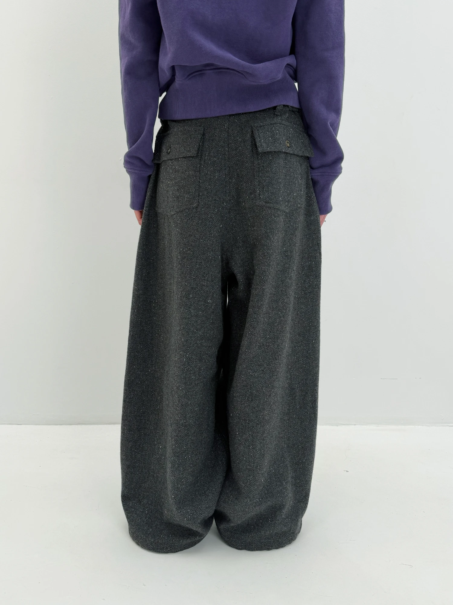 Брюки STUDIO SLOW X SINIY VSADNIK EXCLUSIVE Herringbone Monks Pants