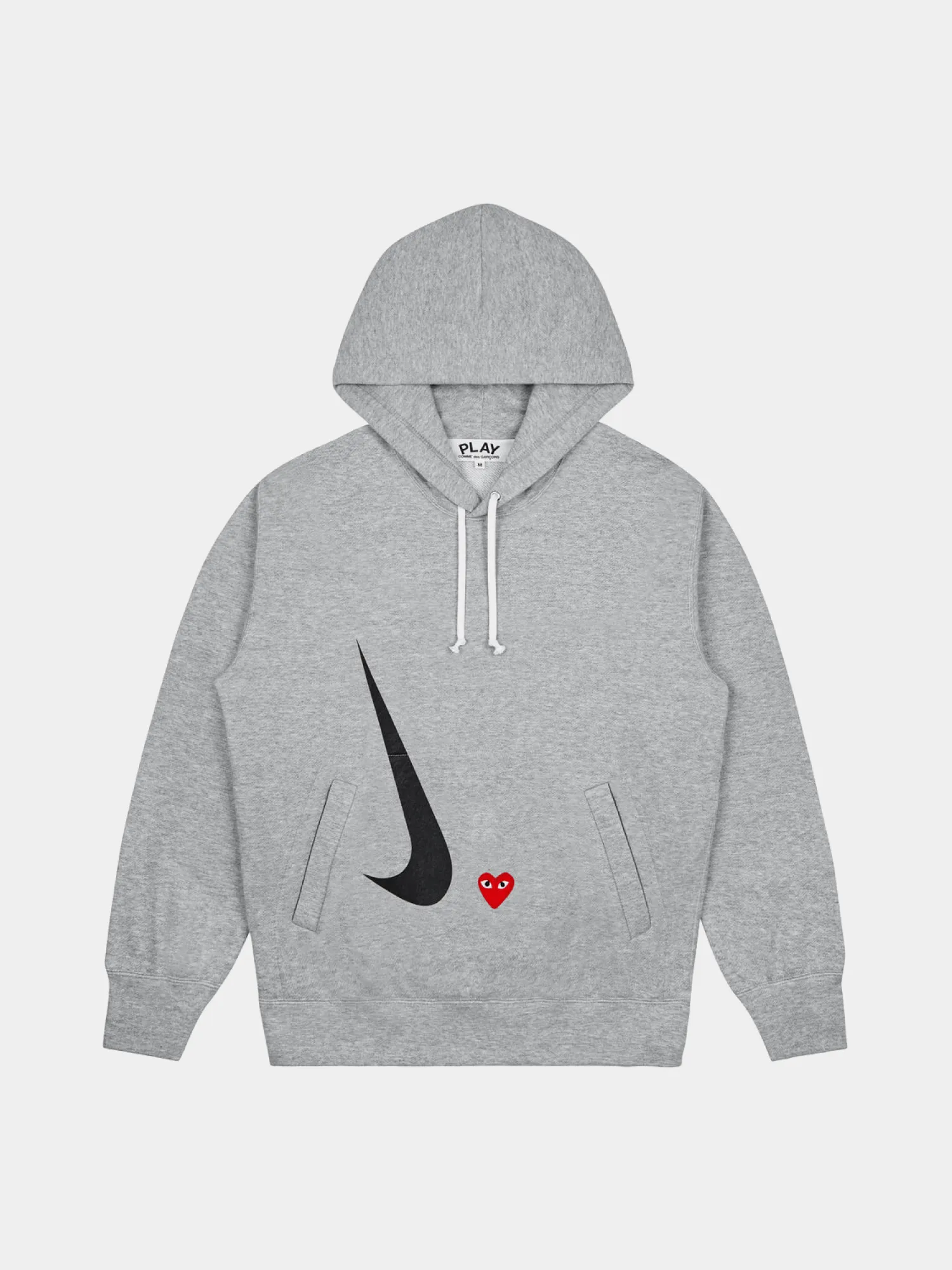 Худи Comme des Garçons PLAY CDG x Nike Grey