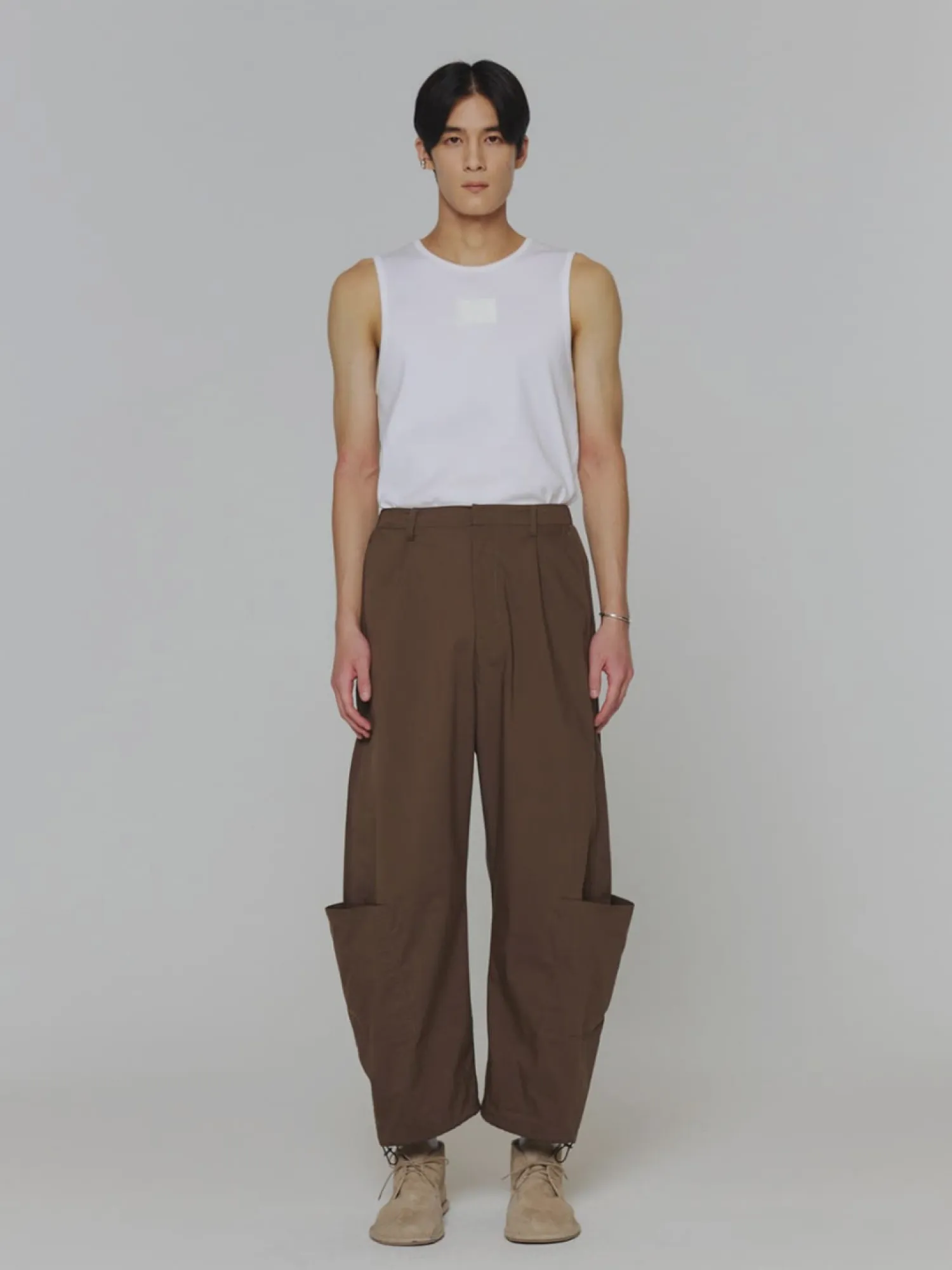 Брюки AMOMENTO Pocket Work Pants Brown