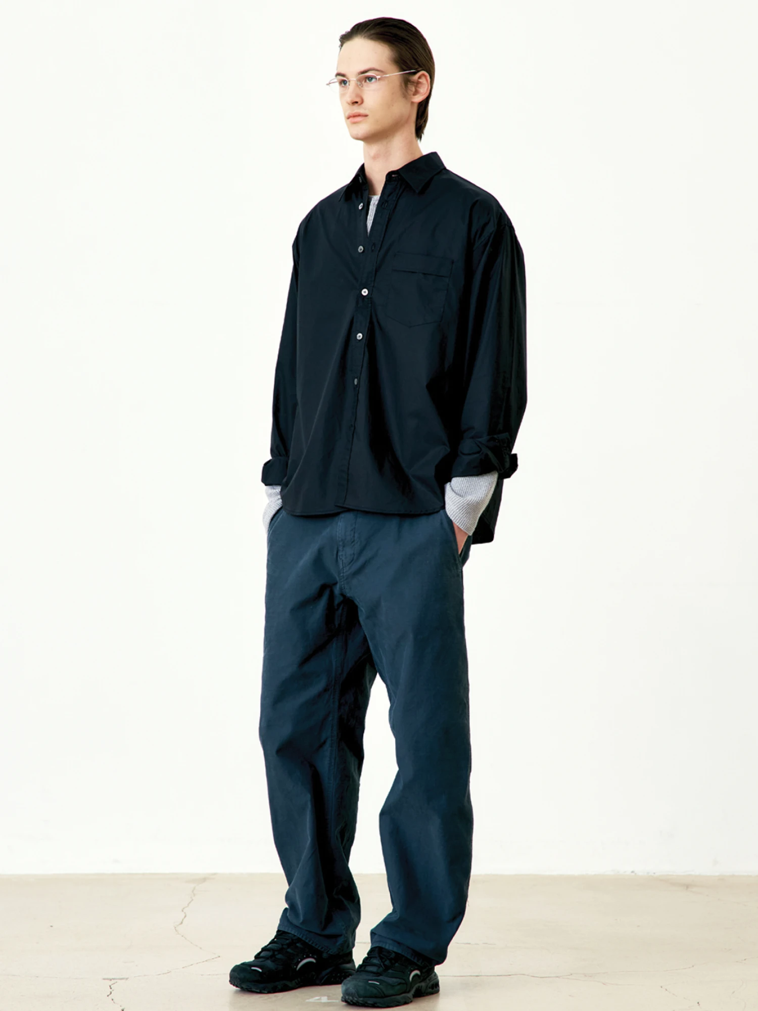 Рубашка COOR Paper Cotton Shirt Black