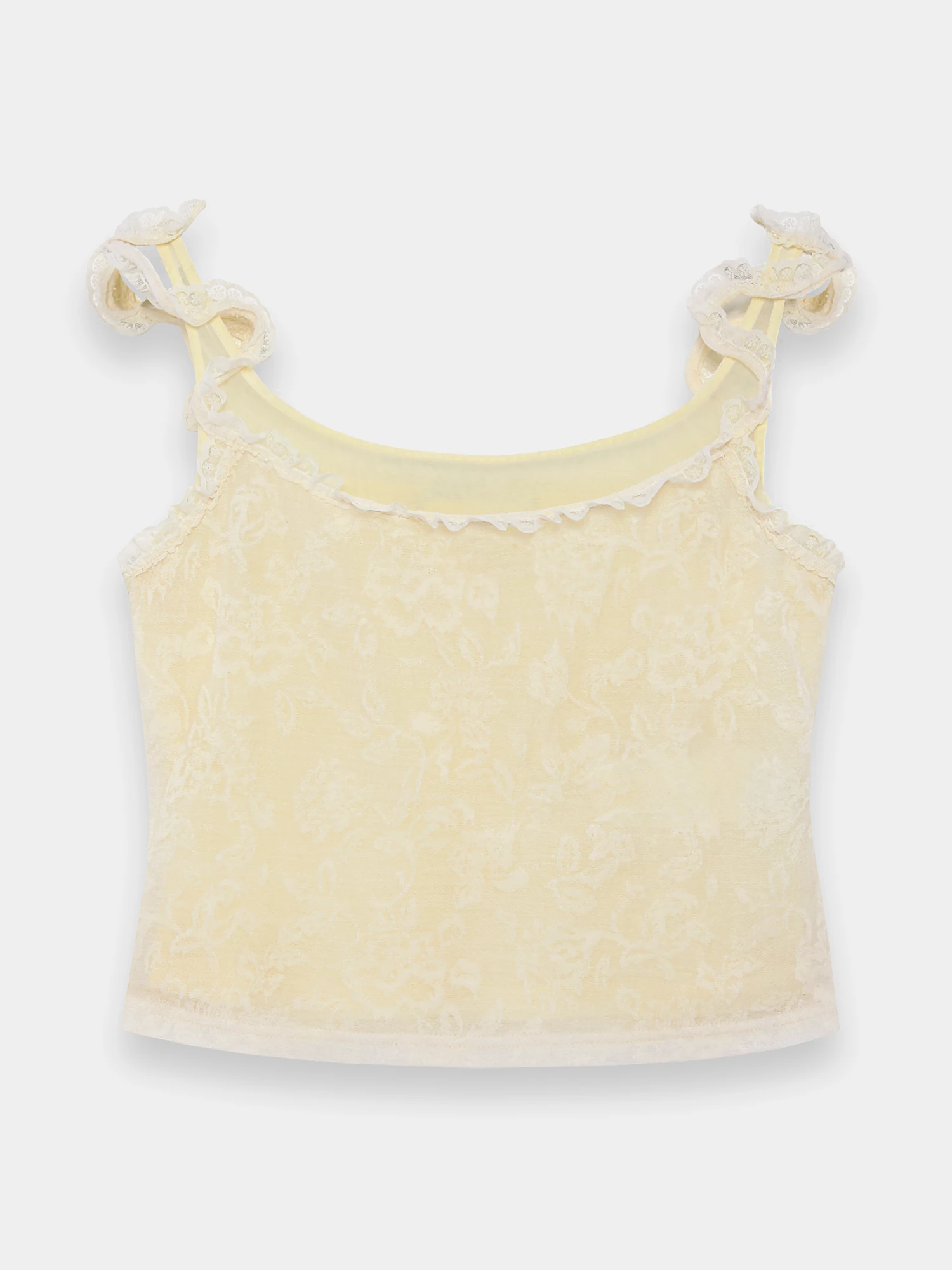 Женский топ MARRKNULL Lace Layered Beige