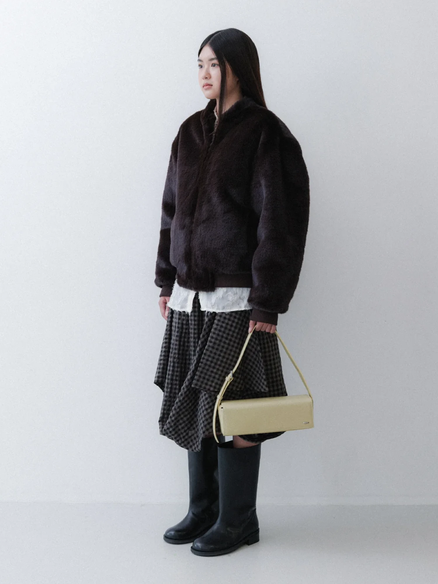 Женская шуба EPINGLER Baseball Fur Cocoa