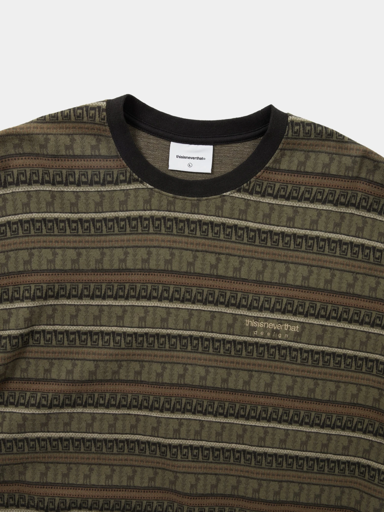 Лонгслив thisisneverthat Pattern Striped L/S Khaki