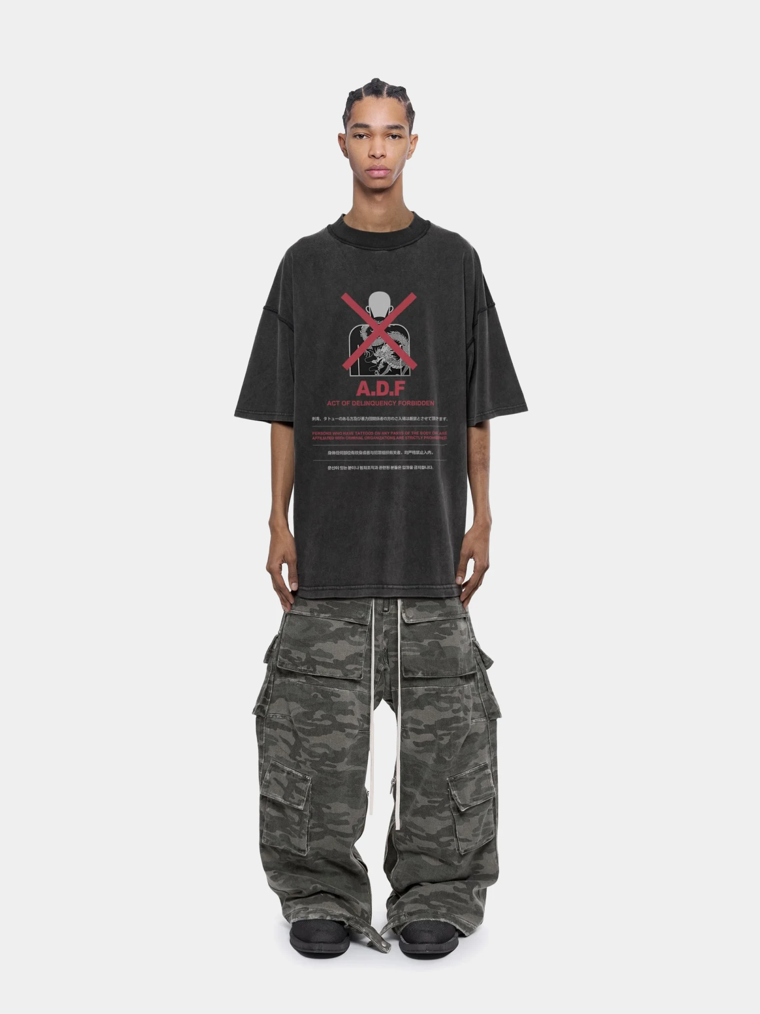 Футболка ARNODEFRANCE Forbidden Washed Black